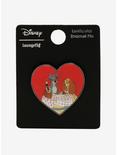 Loungefly Disney Lady and the Tramp Kiss Lenticular Enamel Pin - BoxLunch Exclusive, , alternate