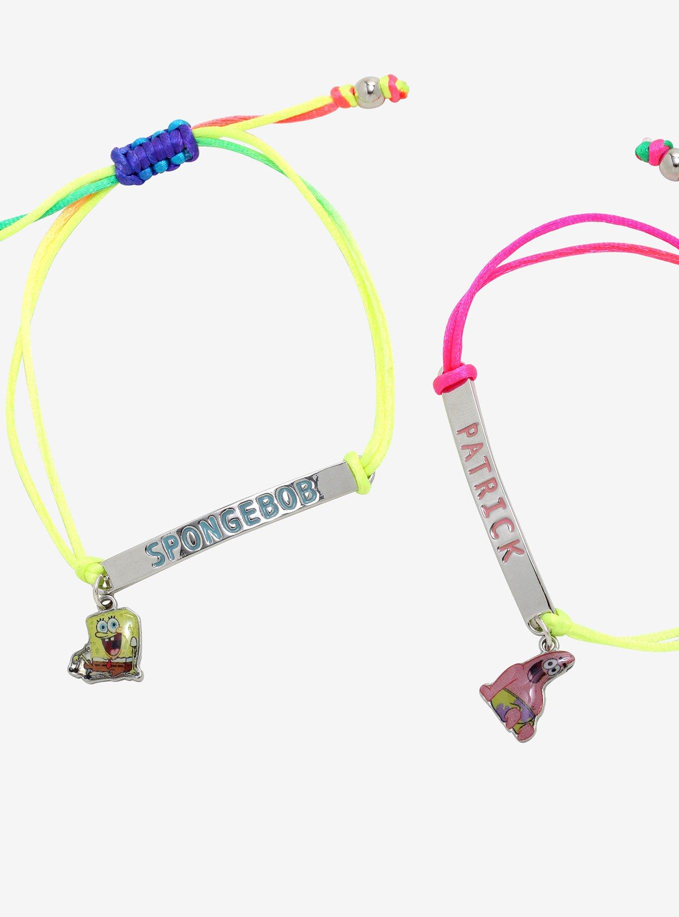 SpongeBob SquarePants Rainbow Best Friend Cord Bracelet Set, , alternate