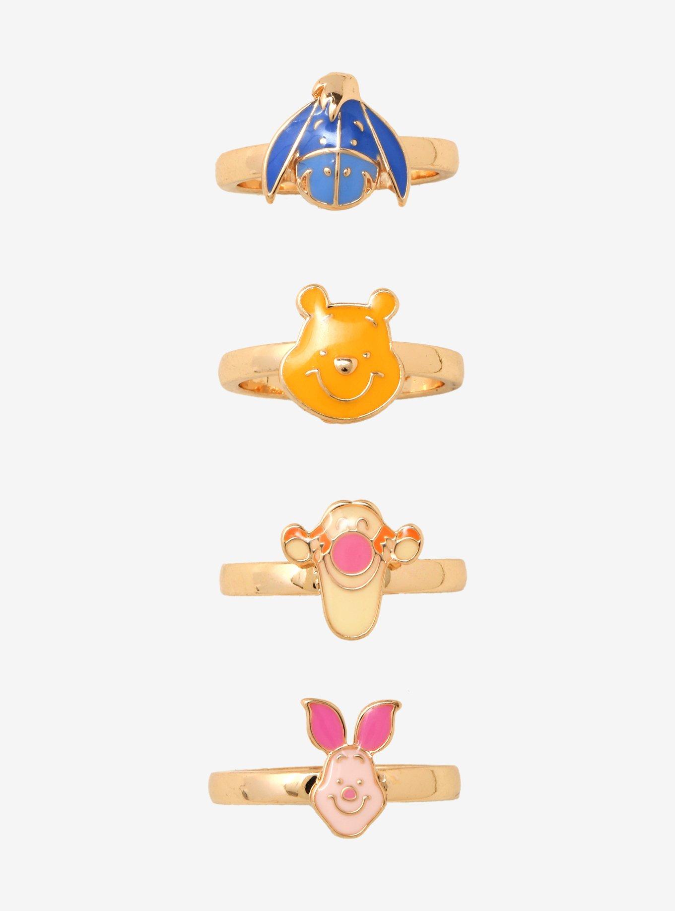 Disney Winnie The Pooh Character Ring Set, , alternate