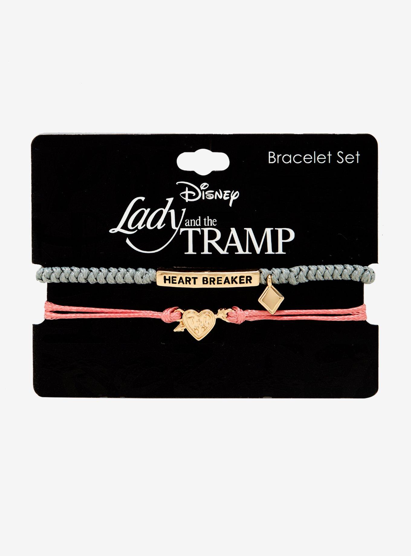 Disney Lady And The Tramp Heart Breaker Cord Bracelet Set, , alternate