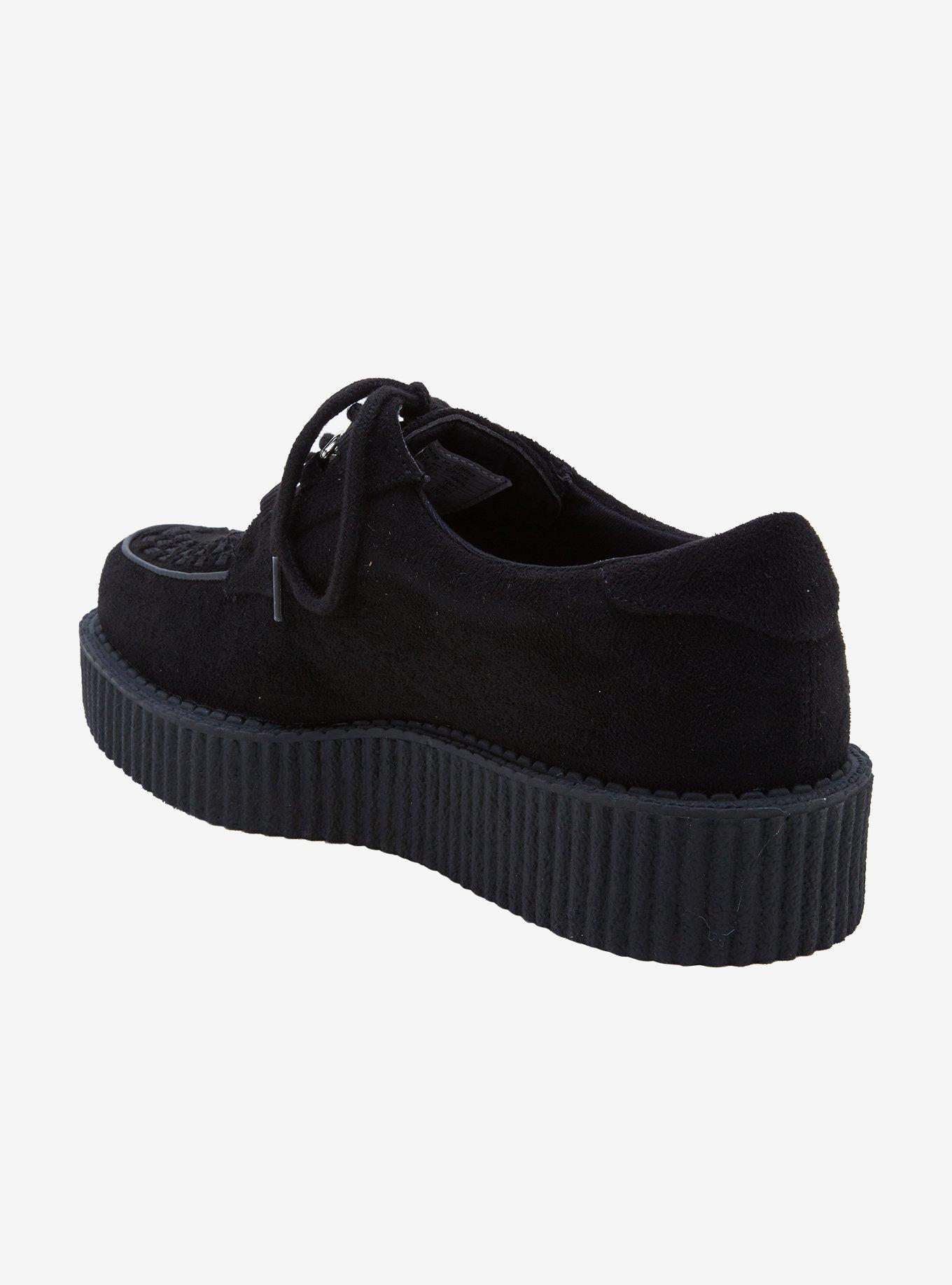 Anarchic By T.U.K. Black Faux Suede Vegan Creeper, MULTI, alternate