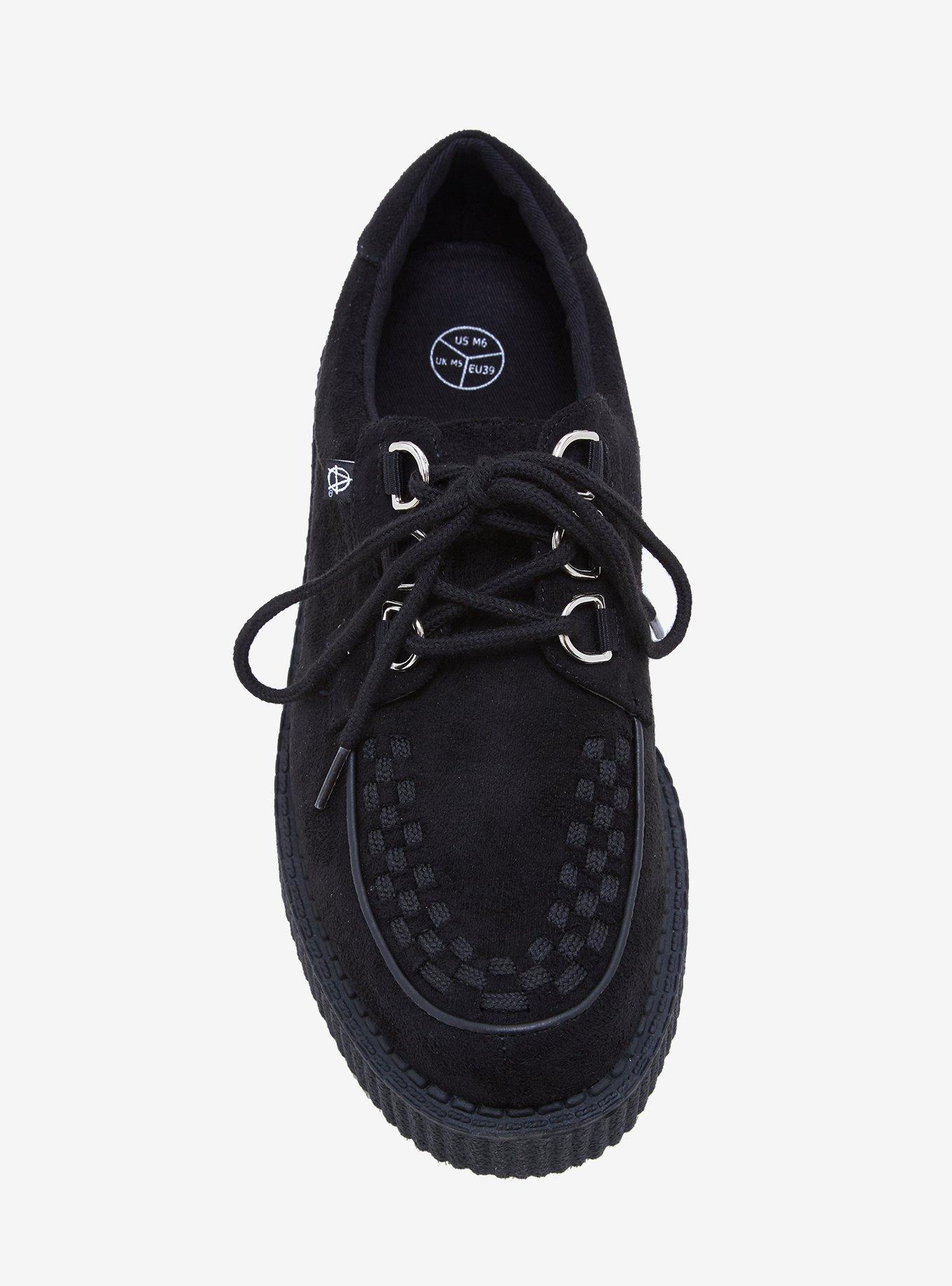 Anarchic By T.U.K. Black Faux Suede Vegan Creeper, MULTI, alternate