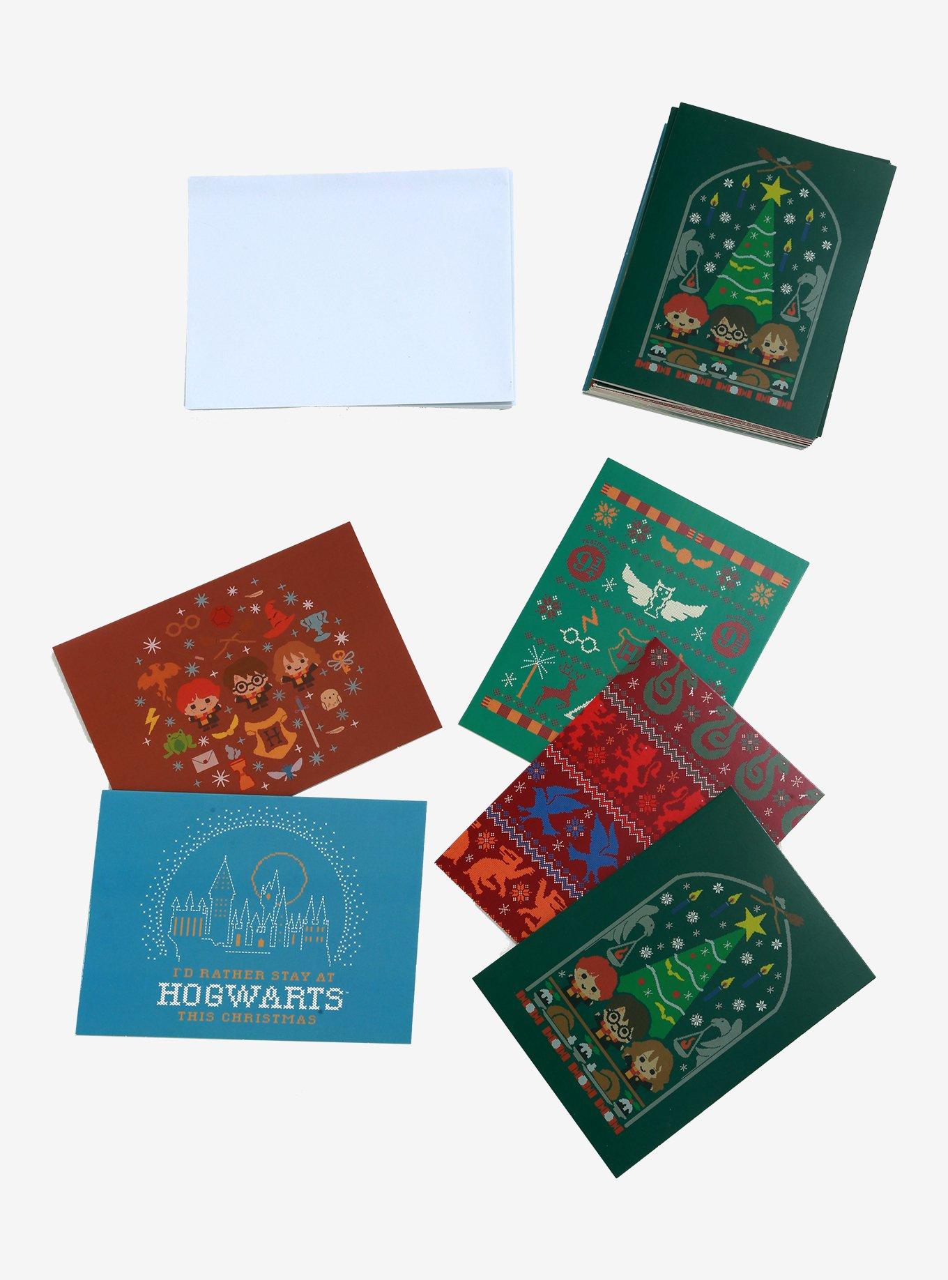 Harry Potter Christmas Chibi Note Card Set, , alternate