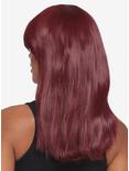 Epic Cosplay Theia Burgundy Red Medium Length Wig, , alternate