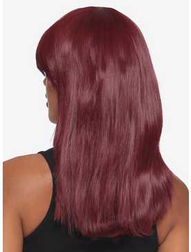 Epic Cosplay Theia Burgundy Red Medium Length Wig, , hi-res
