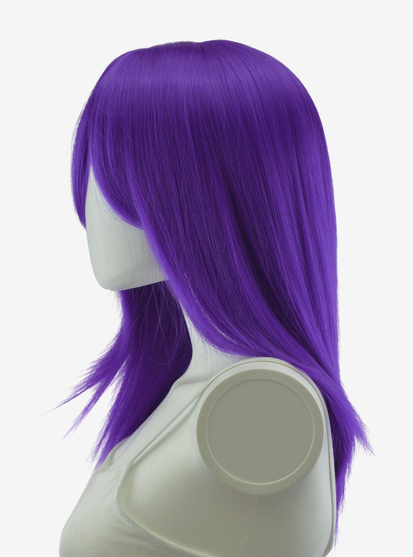 Epic Cosplay Theia Lux Purple Medium Length Wig, , alternate