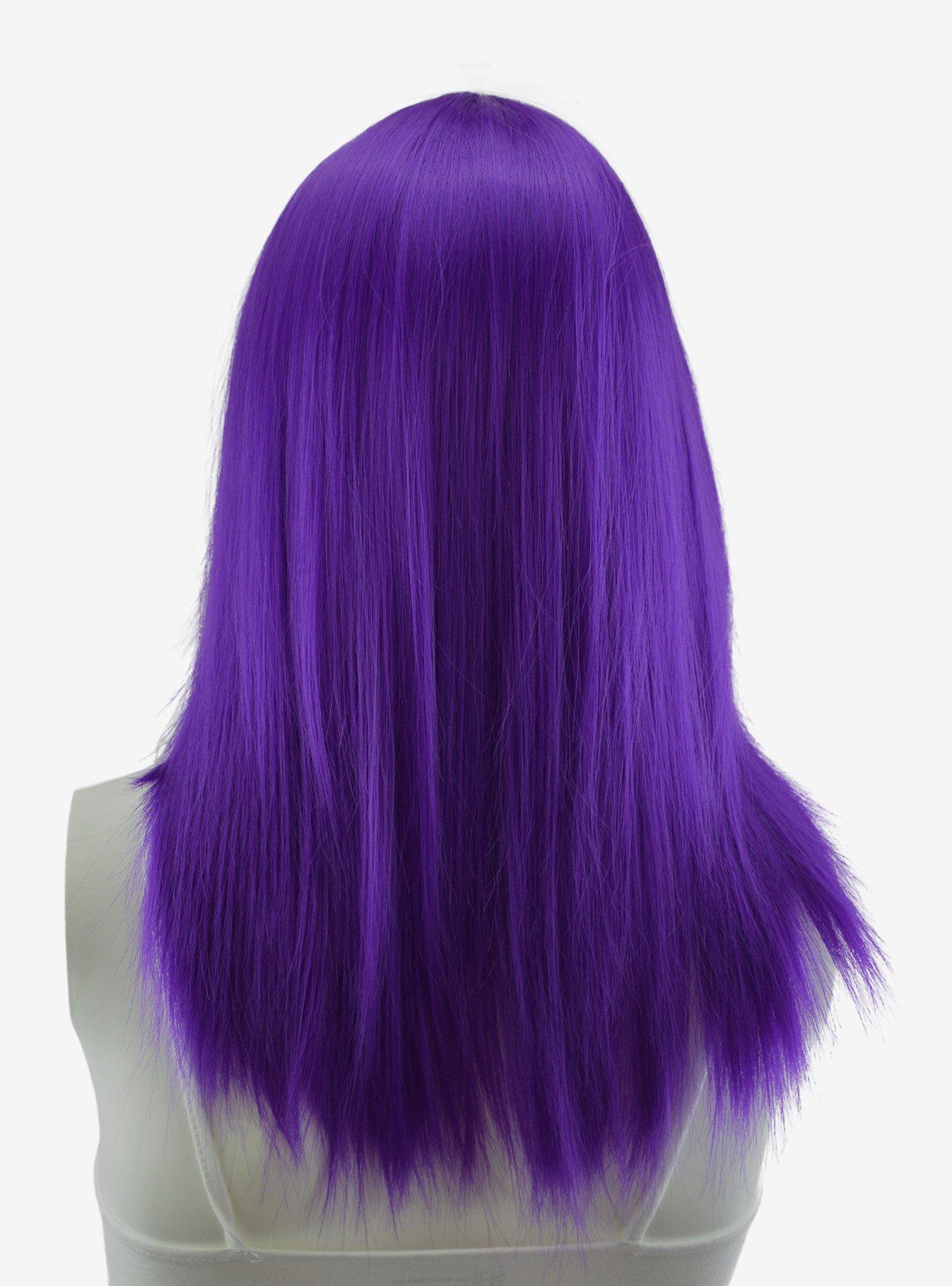 Epic Cosplay Theia Lux Purple Medium Length Wig, , alternate