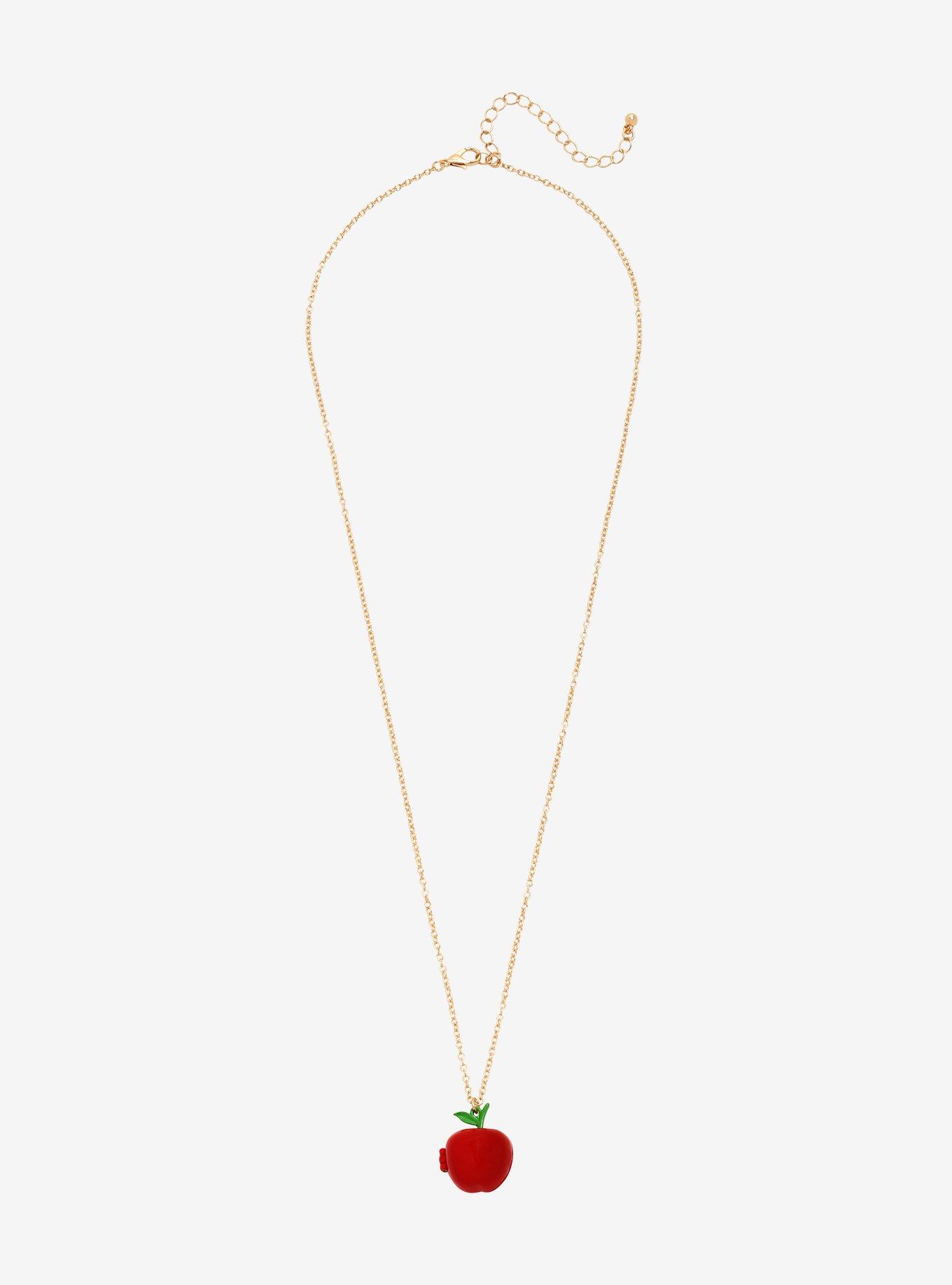 Disney Princess Snow White Apple Locket Necklace, , alternate