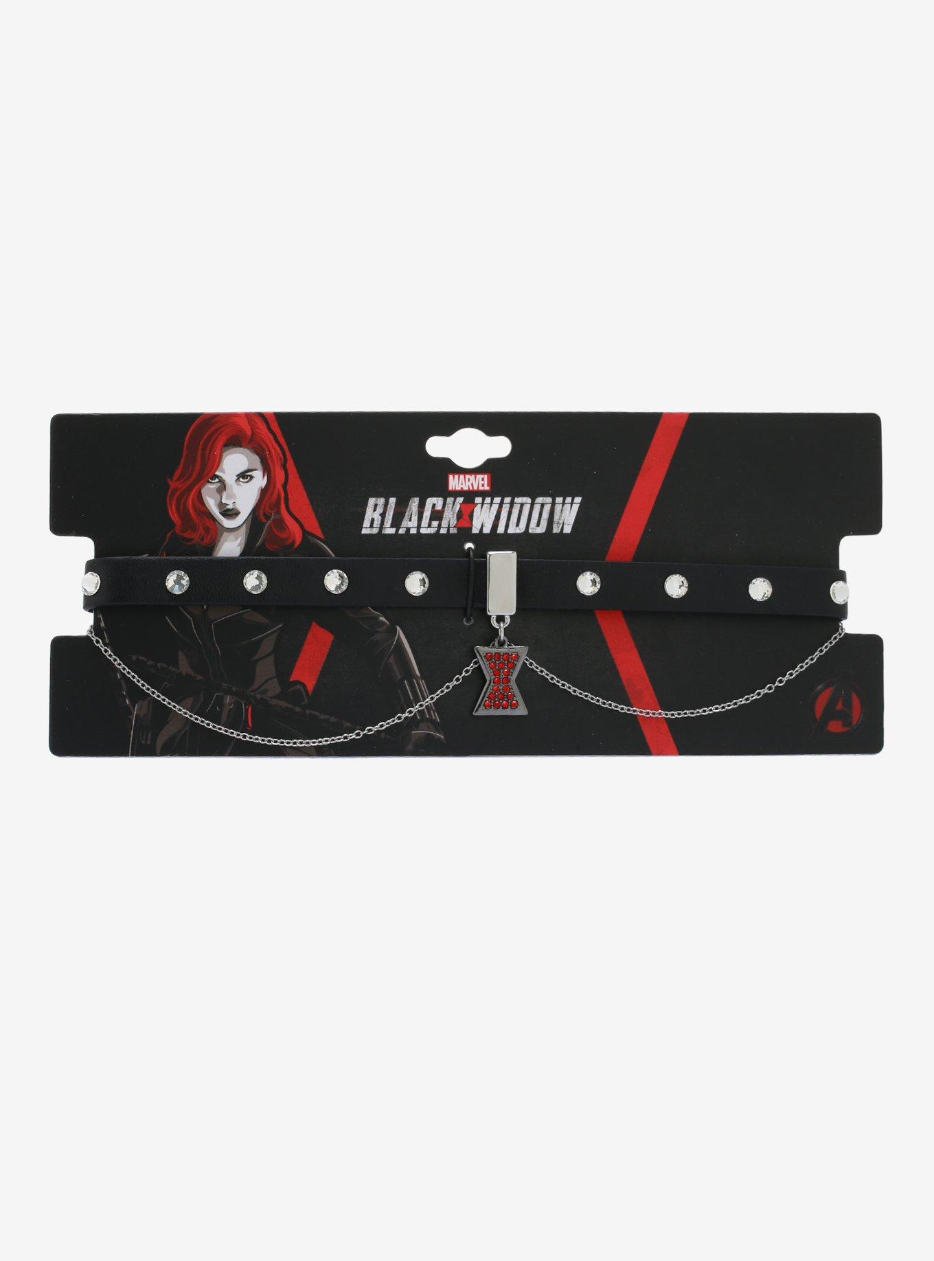 Marvel Black Widow Logo Chain Choker, , alternate