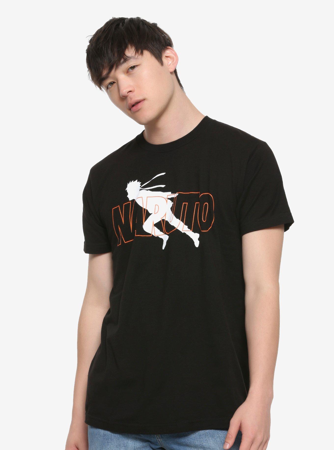 Naruto Shippuden Naruto Running T-Shirt, BLACK, alternate