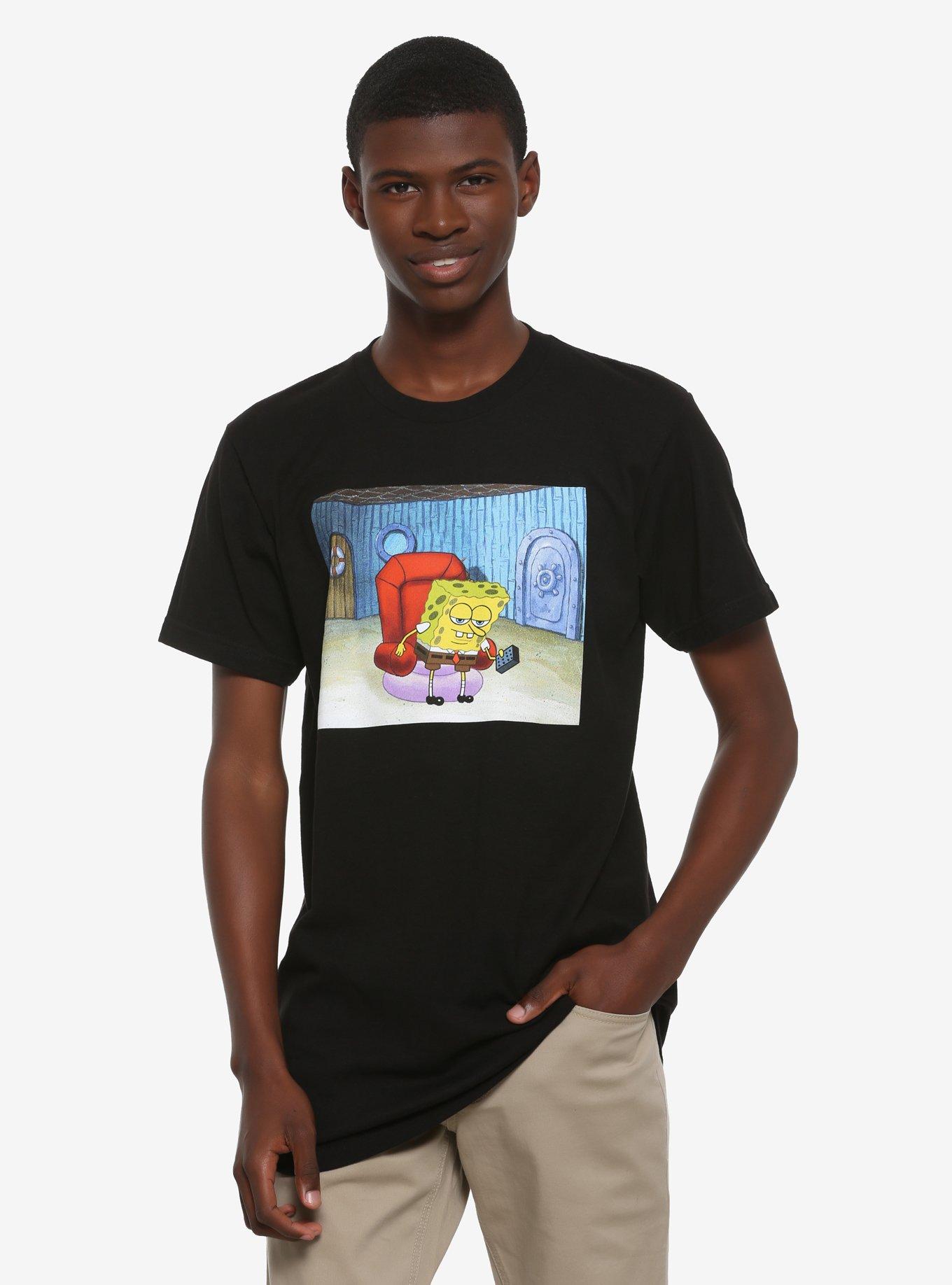SpongeBob SquarePants Chair T-Shirt, BLACK, alternate