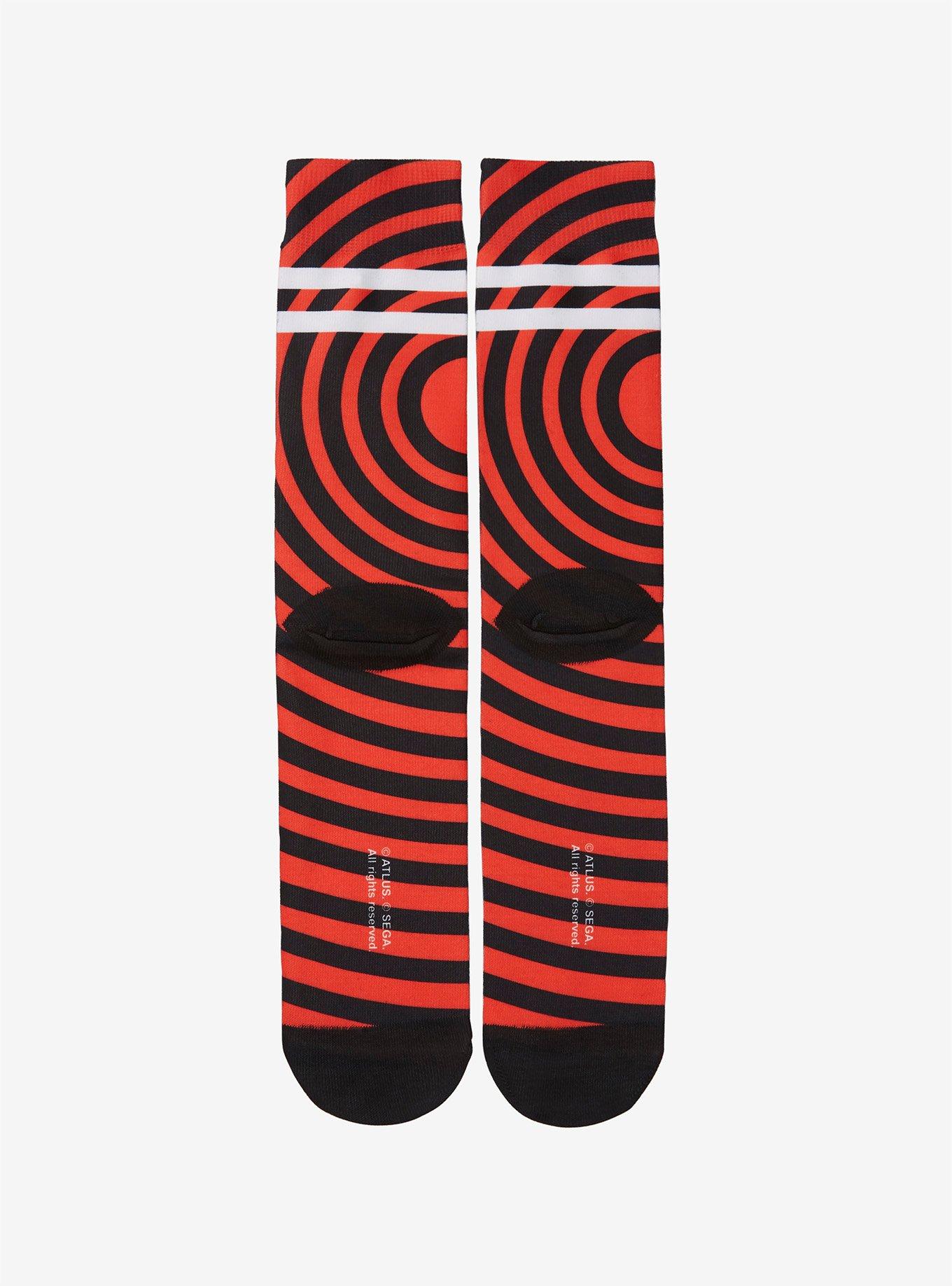 Persona 5 Take Your Heart Red & Black Socks, , alternate