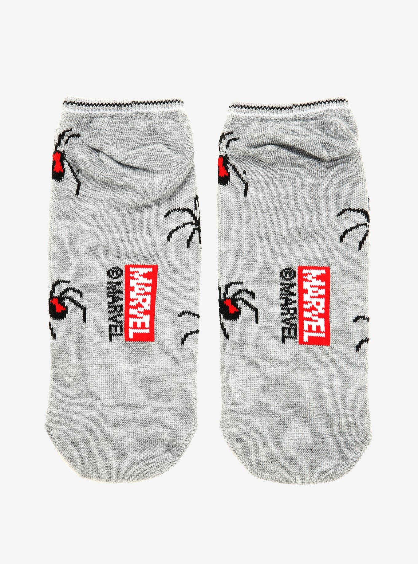 Marvel Black Widow Spider No-Show Socks, , alternate