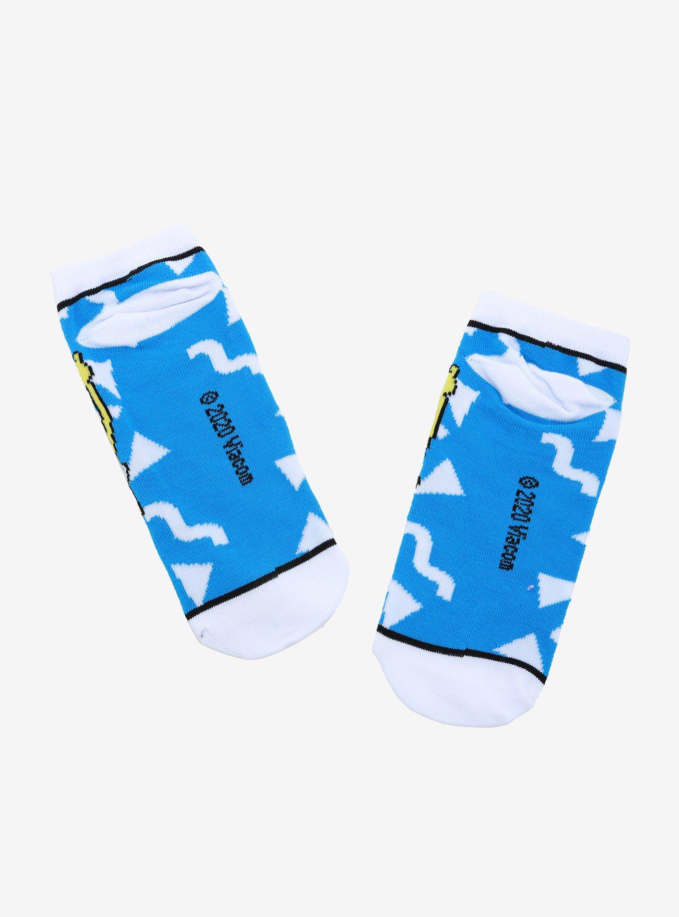 SpongeBob SquarePants Brain No-Show Socks, , alternate