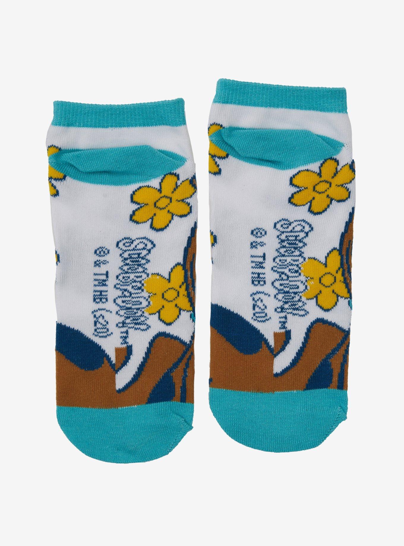 Scooby-Doo Groovy Flower No-Show Socks, , alternate