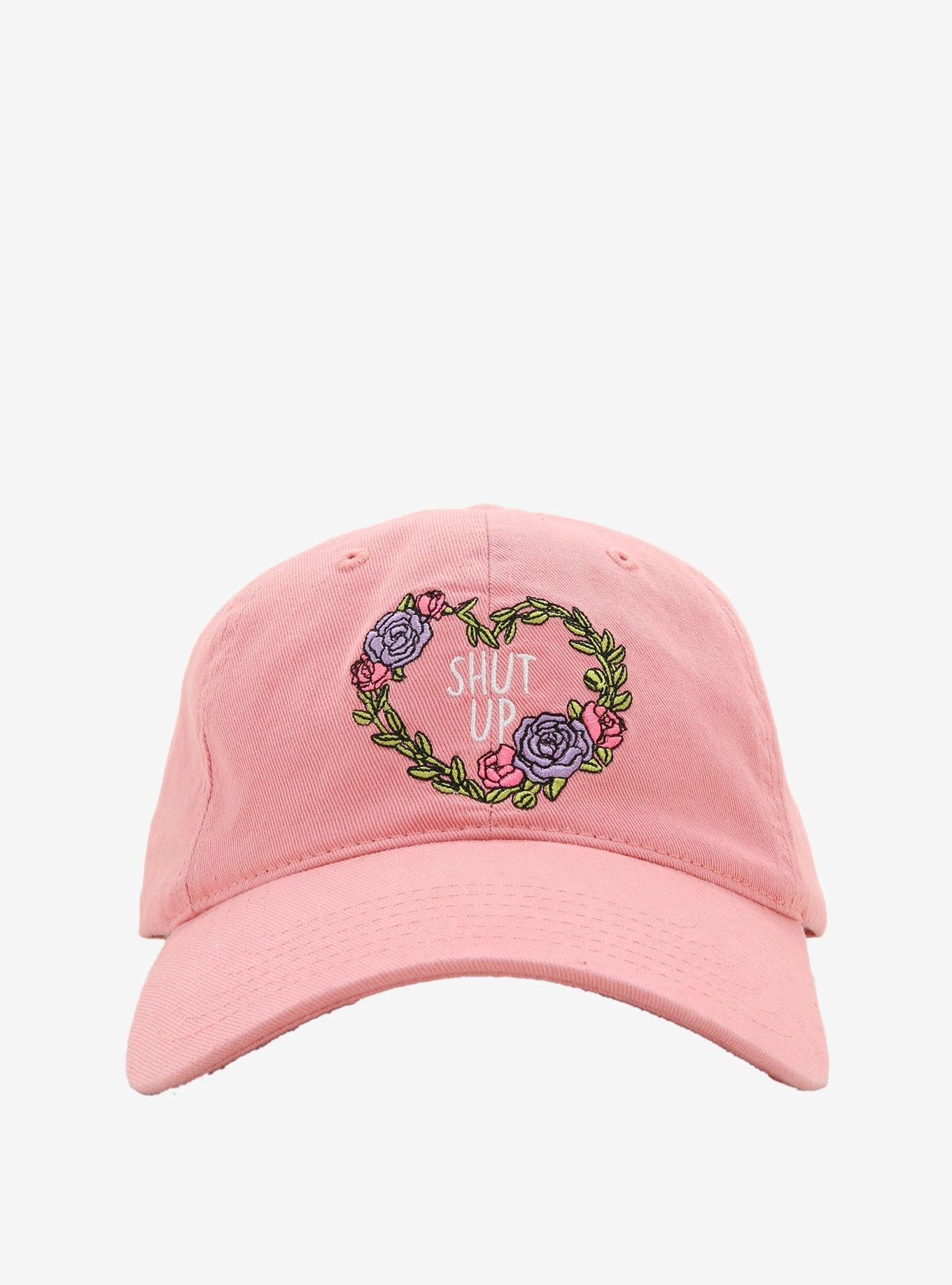 Shut Up Floral Dad Cap, , alternate