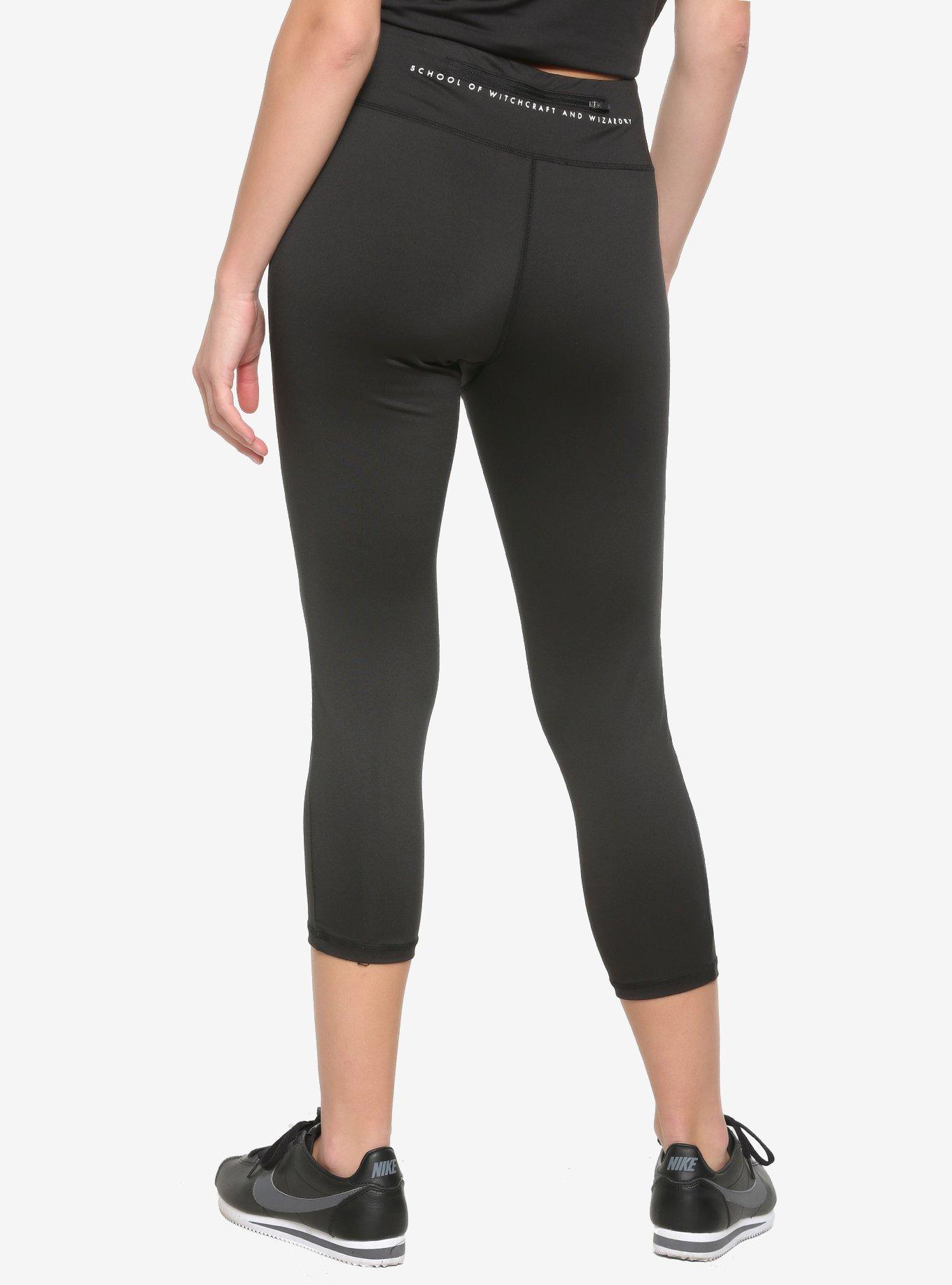 Our Universe Harry Potter Hogwarts Alumni Women's Active Capris - BoxLunch Exclusive, BLACK, alternate