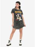 Pulp Fiction Poster Washed T-Shirt Dress, BLACK, alternate