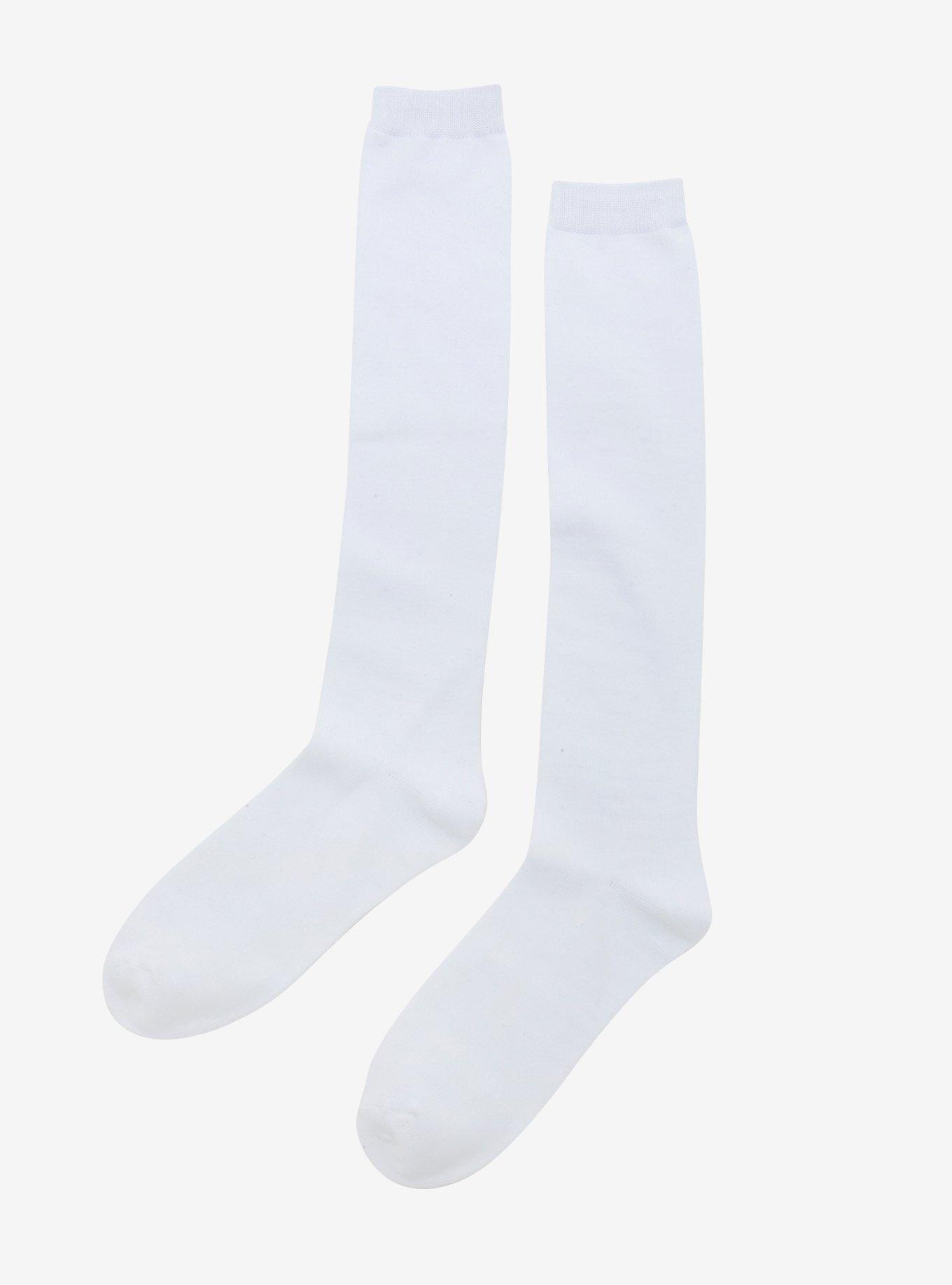 White Knee-High Socks, , alternate