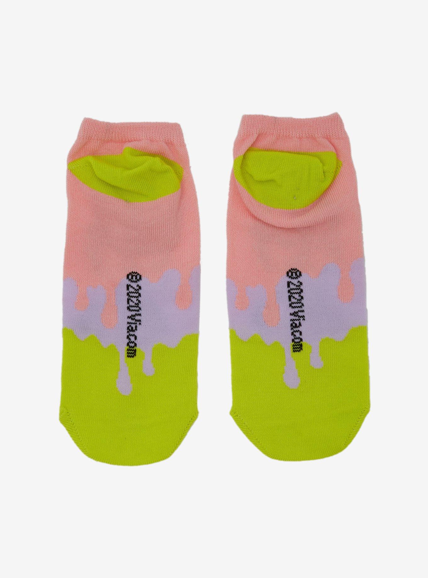 SpongeBob SquarePants Patrick Melting No-Show Socks, , alternate