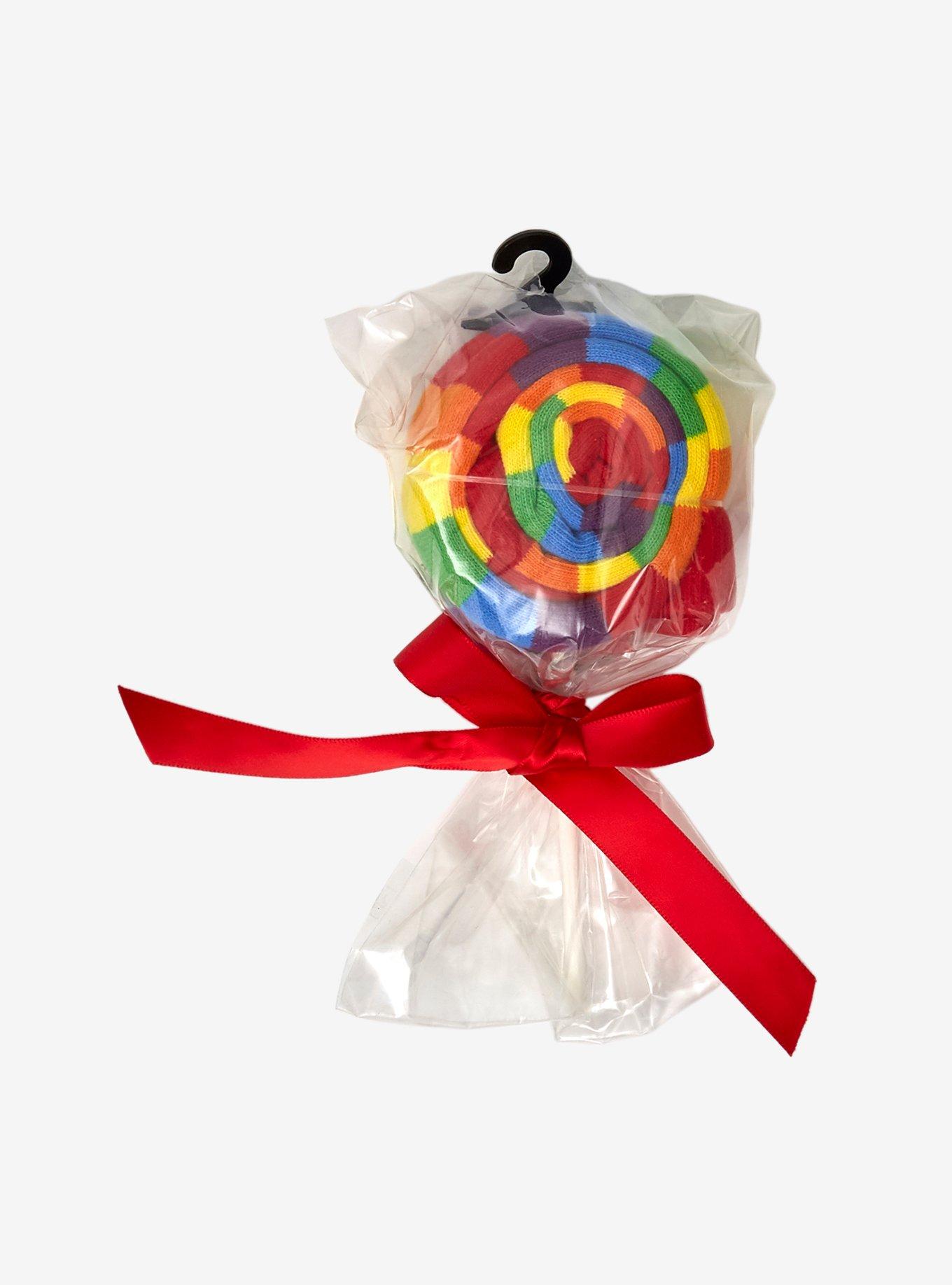 Rainbow Lollipop Crew Socks, , alternate