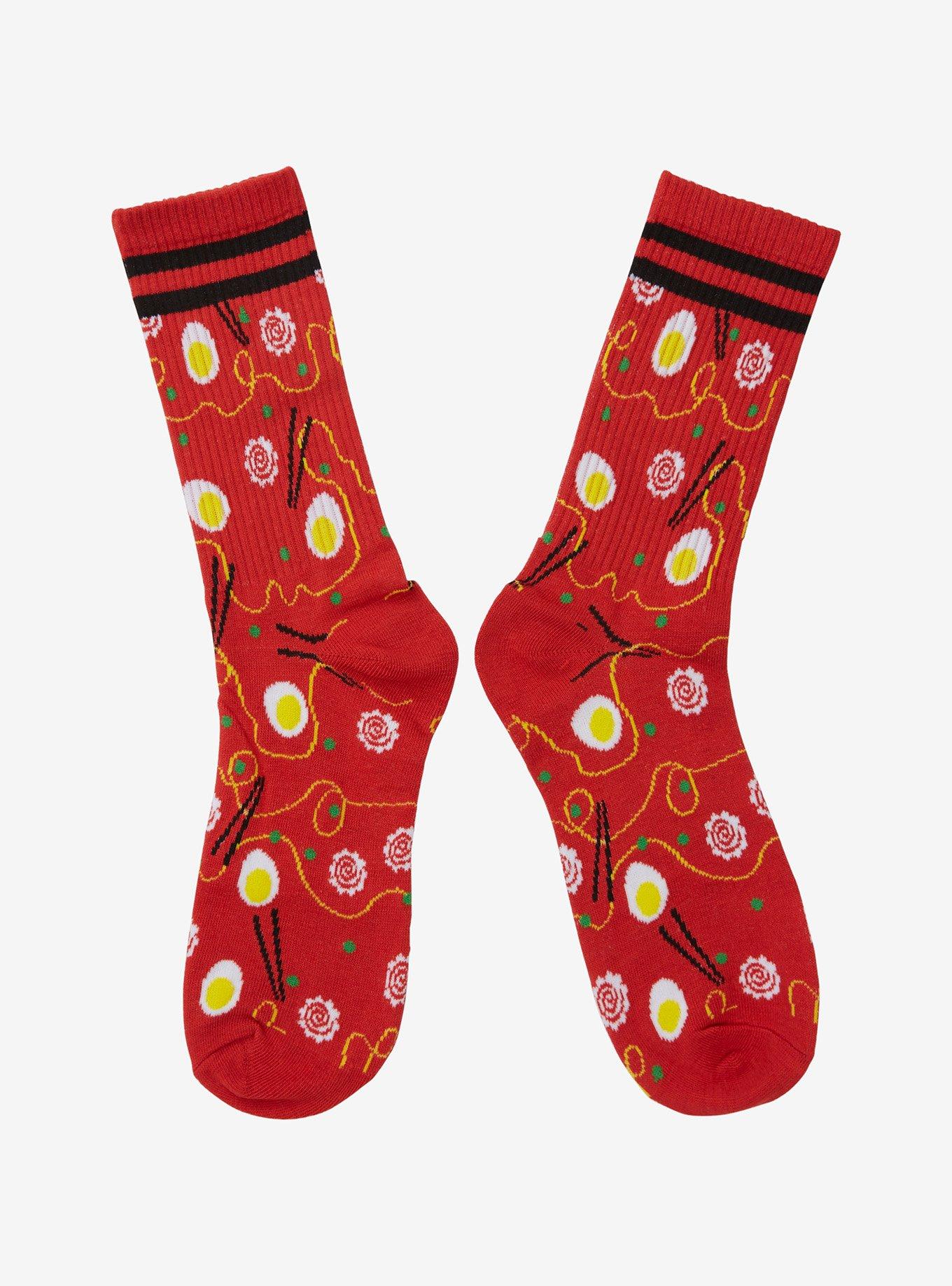Ramen Noodle Varsity Crew Socks, , alternate