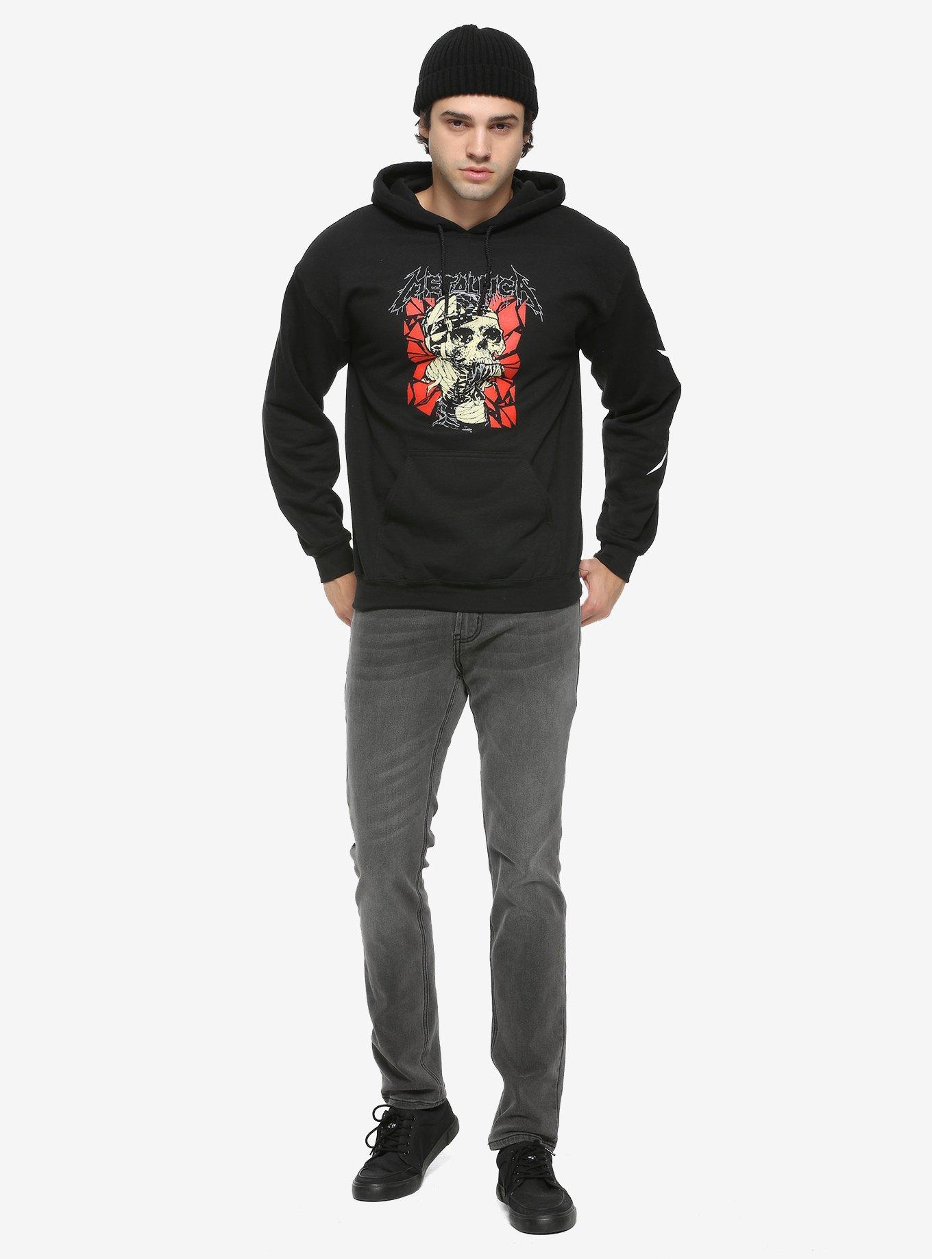 Metallica Fractured Skull Hoodie, BLACK, alternate