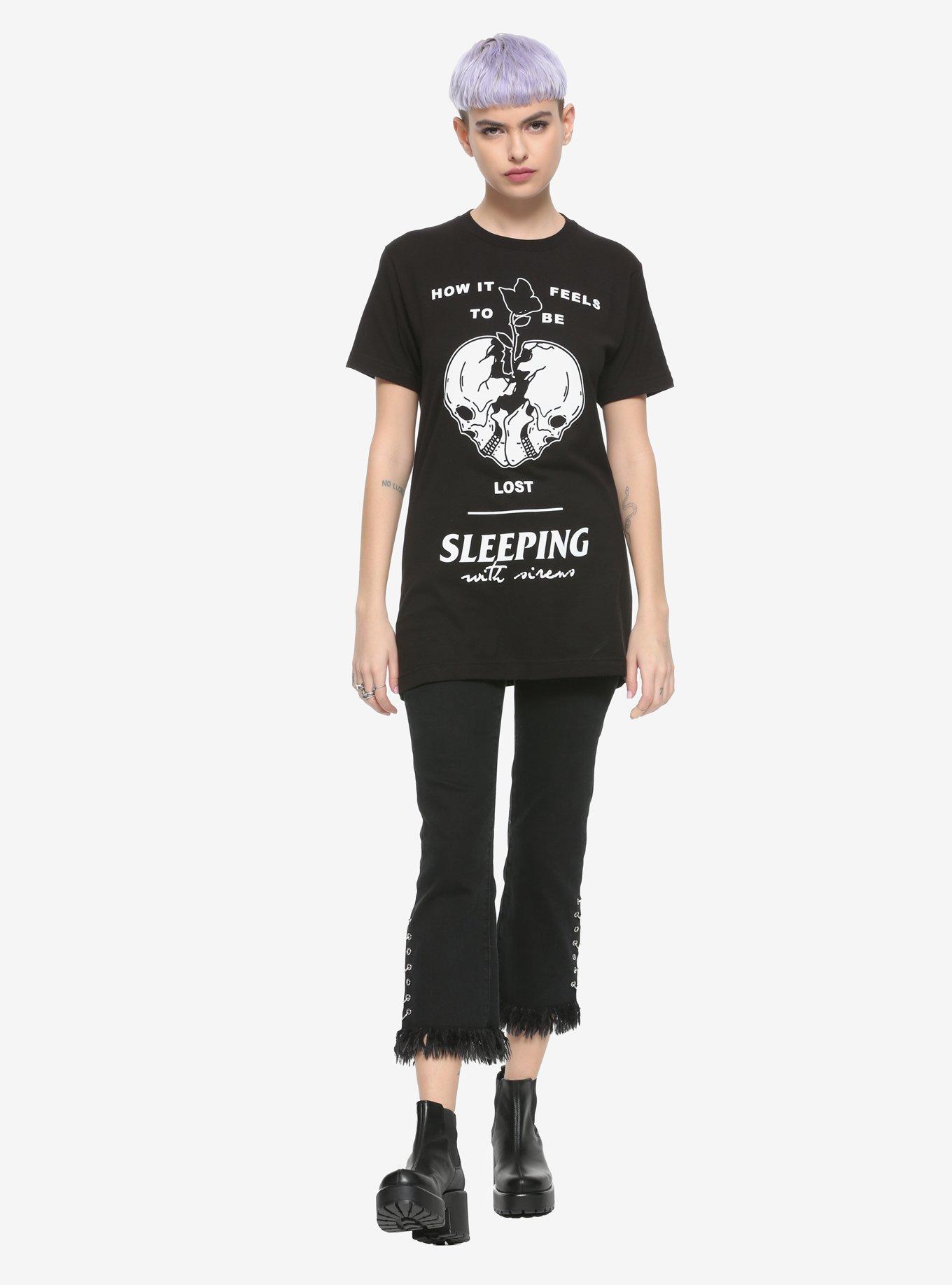 Sleeping With Sirens How It Feels To Be Lost Girls T-Shirt, BLACK, alternate