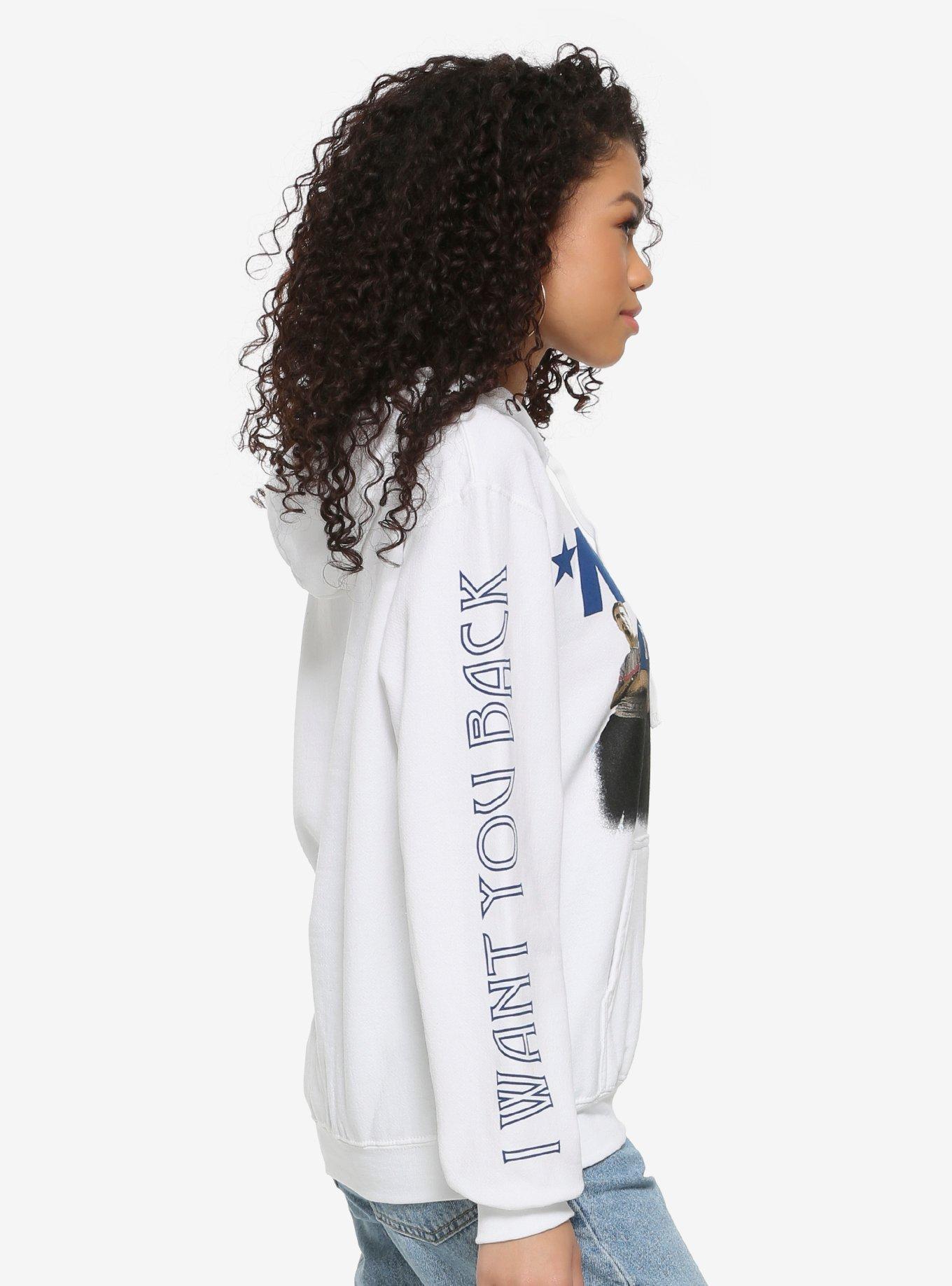 NSYNC I Want You Back Band Photo Girls Hoodie, WHITE, alternate