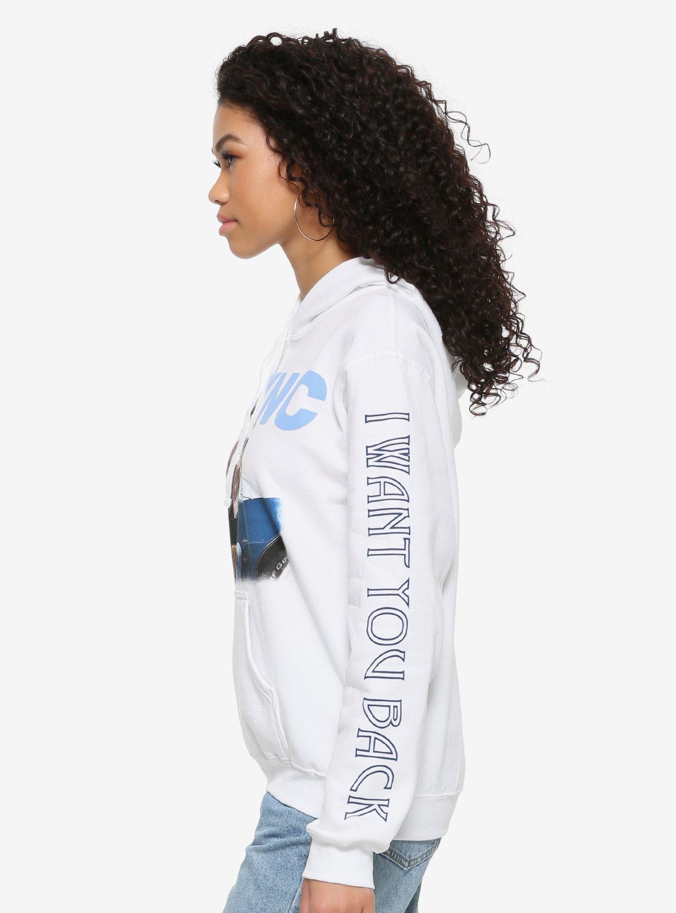 NSYNC I Want You Back Band Photo Girls Hoodie, WHITE, alternate