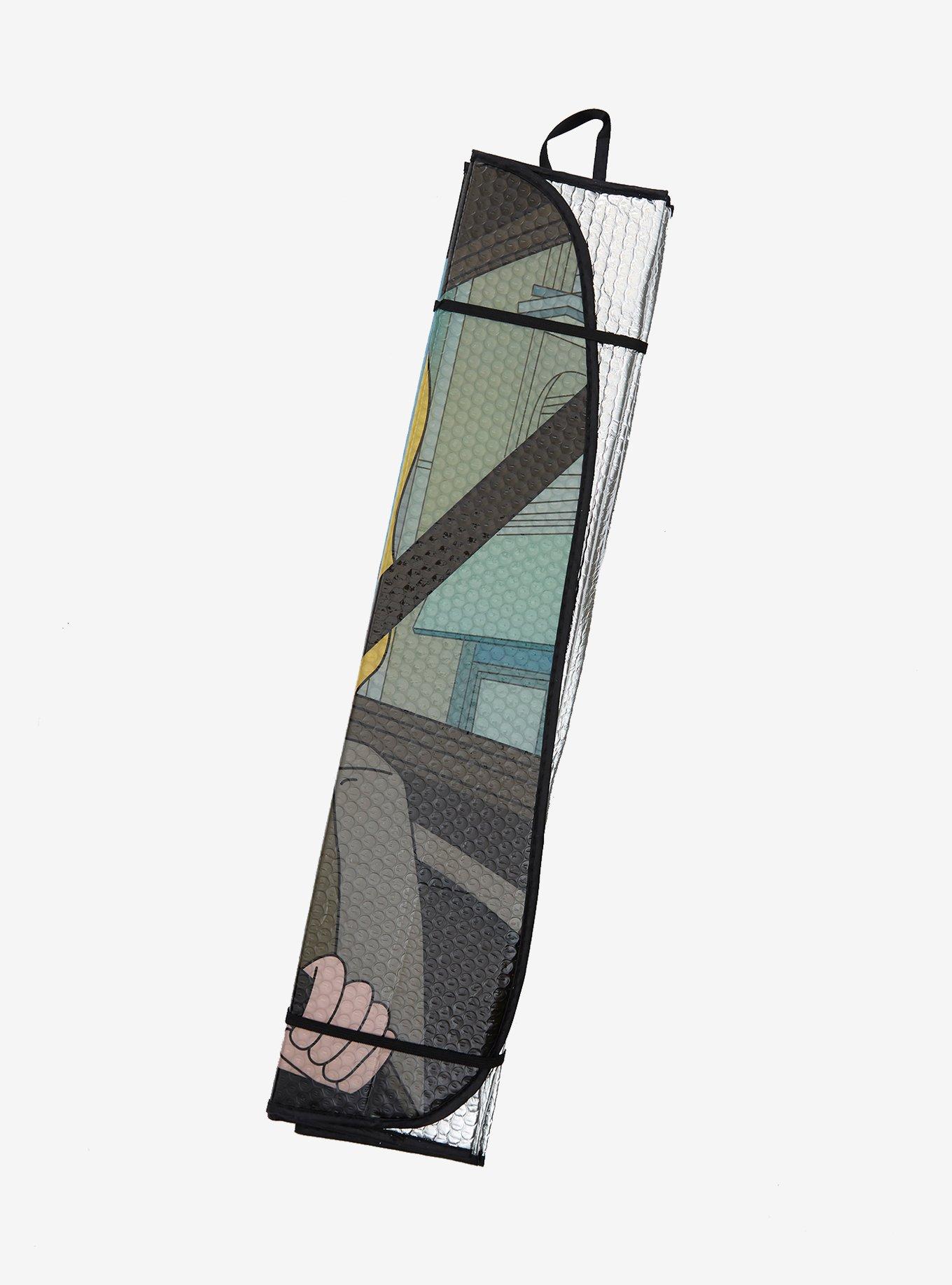 Rick And Morty Shirtless Rick Accordion Sunshade, , alternate
