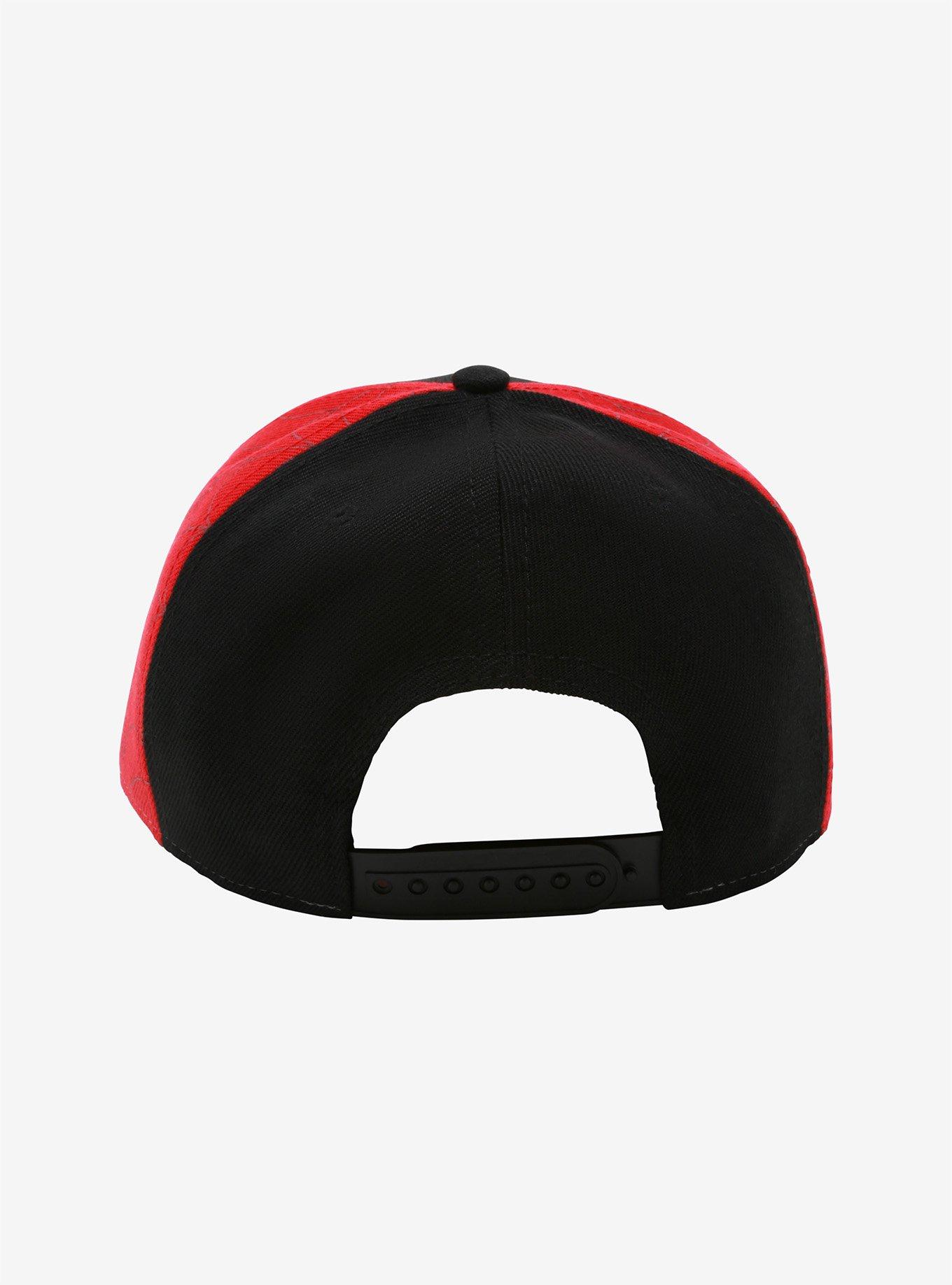 Marvel Spider-Man Black & Red Logo Snapback Hat, , alternate