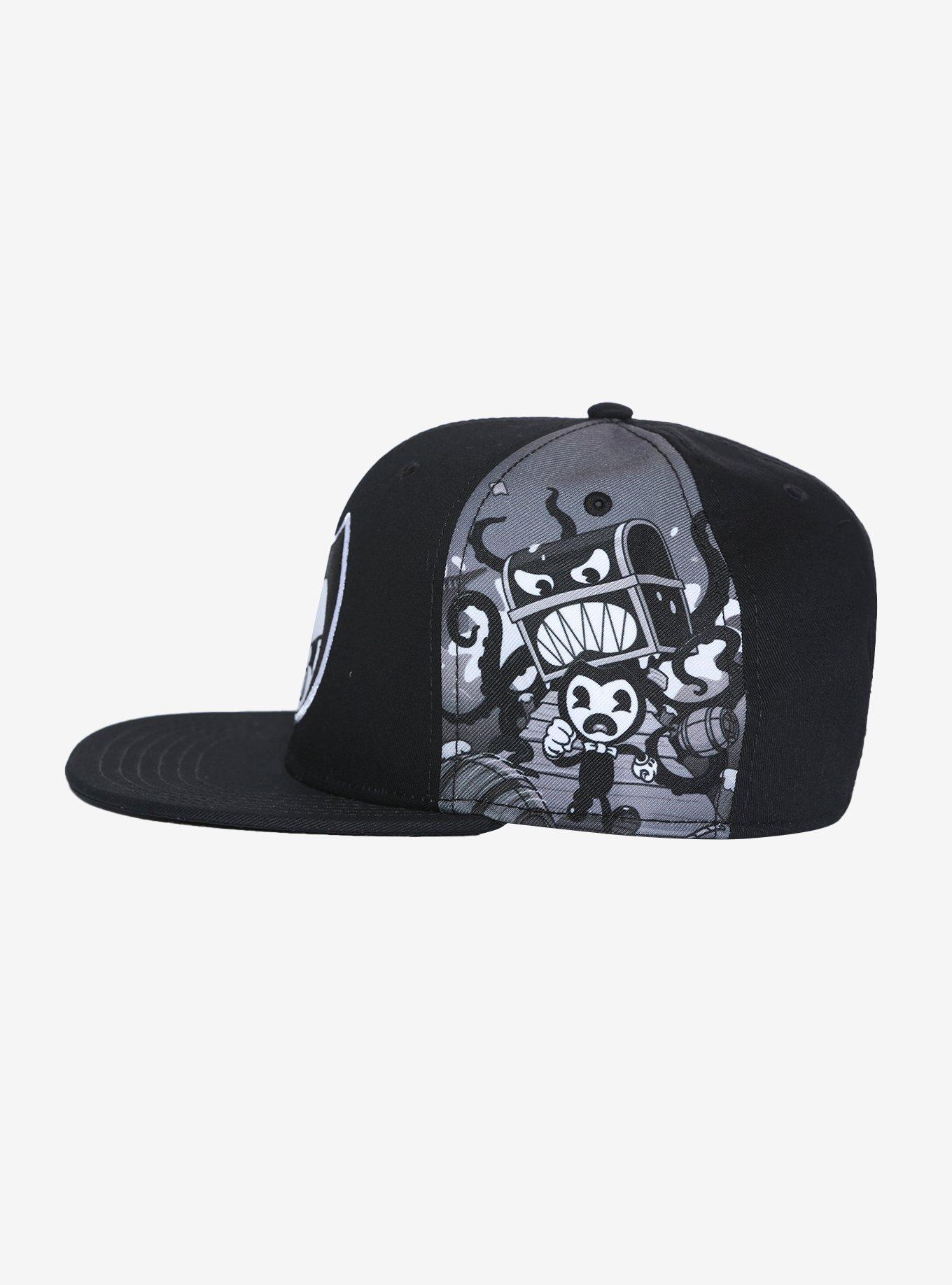 Bendy And The Ink Machine Paneled Snapback Hat, , alternate