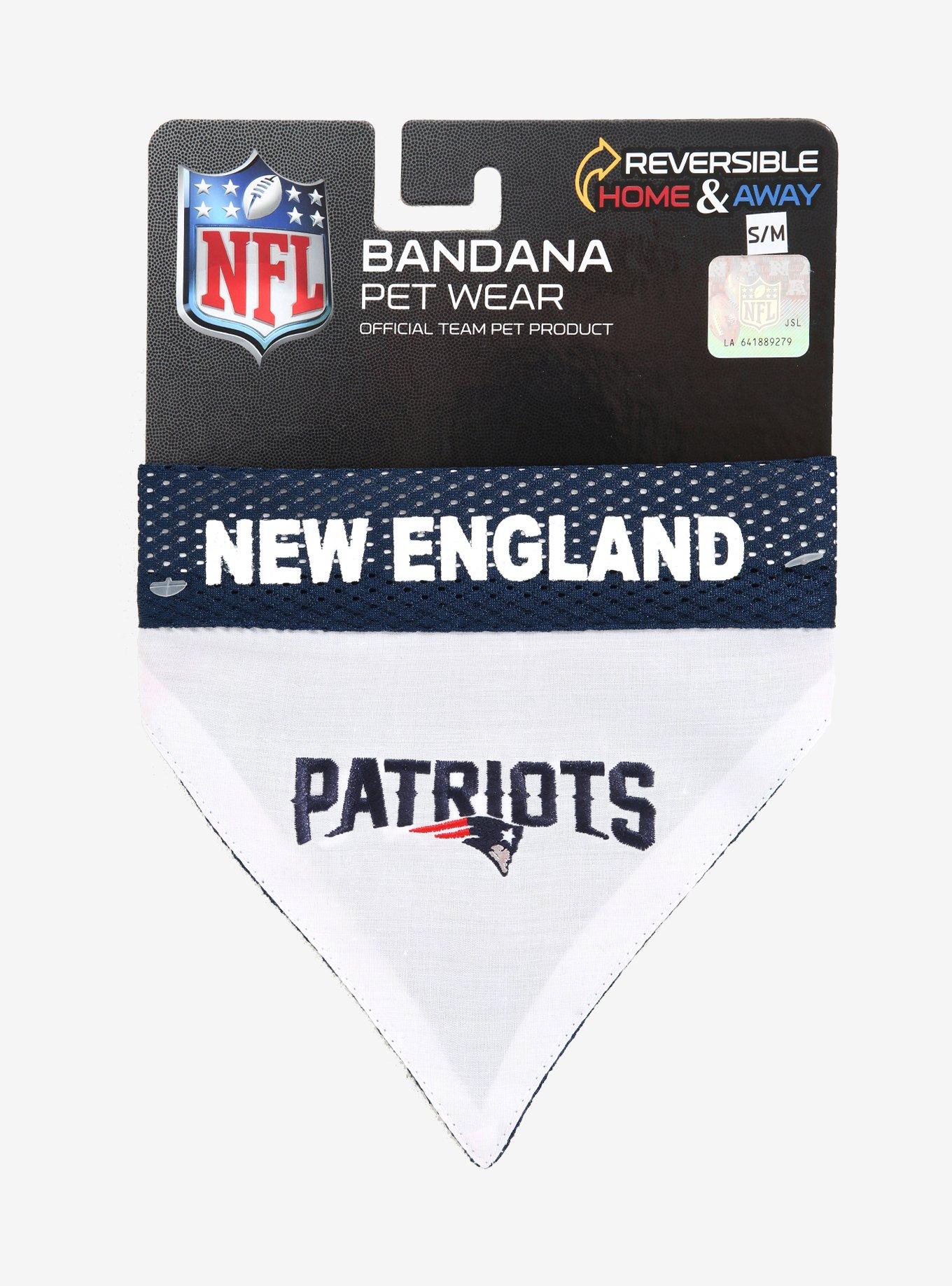 NFL New England Patriots Home & Away Reversible Pet Bandana, , alternate