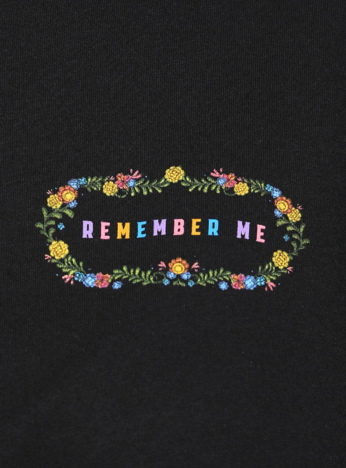 Disney Pixar Coco Dia de Muertos Women's T-Shirt - BoxLunch Exclusive, BLACK, alternate