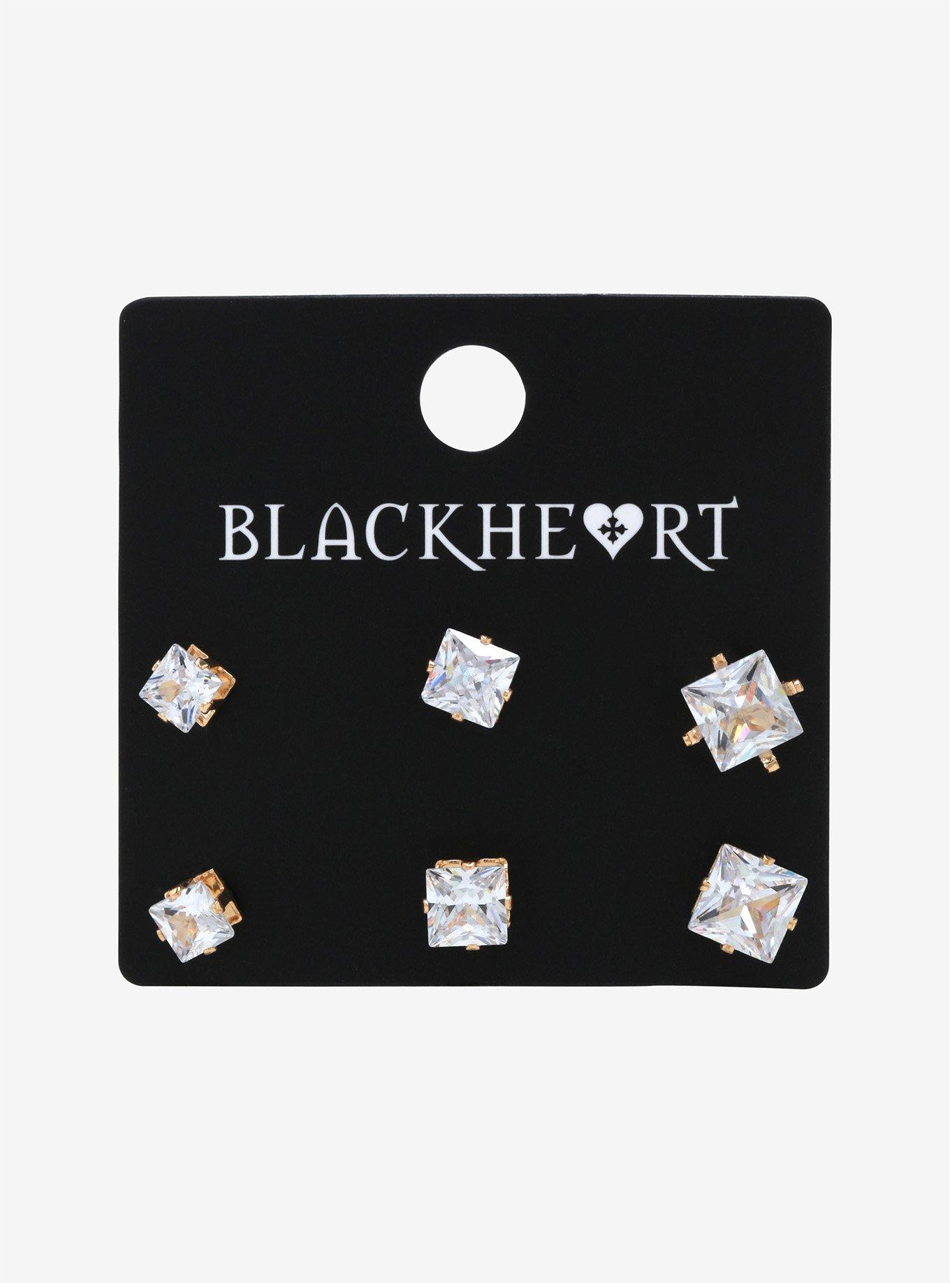 Clear CZ Multi Size Earring Set, , alternate