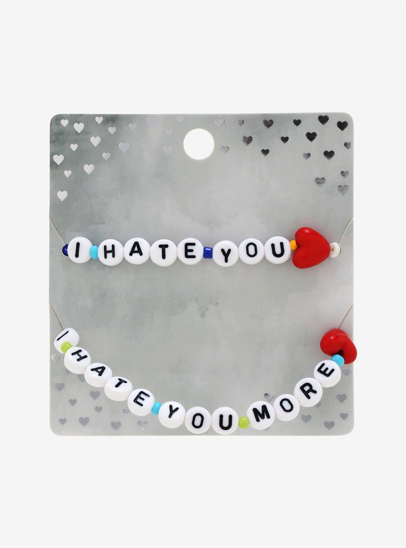 I Hate You Best Friend Beaded Bracelet Set, , alternate