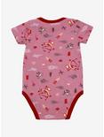 Our Universe Disney Mulan Mushu Allover Print Infant Bodysuit - BoxLunch Exclusive, RED, alternate
