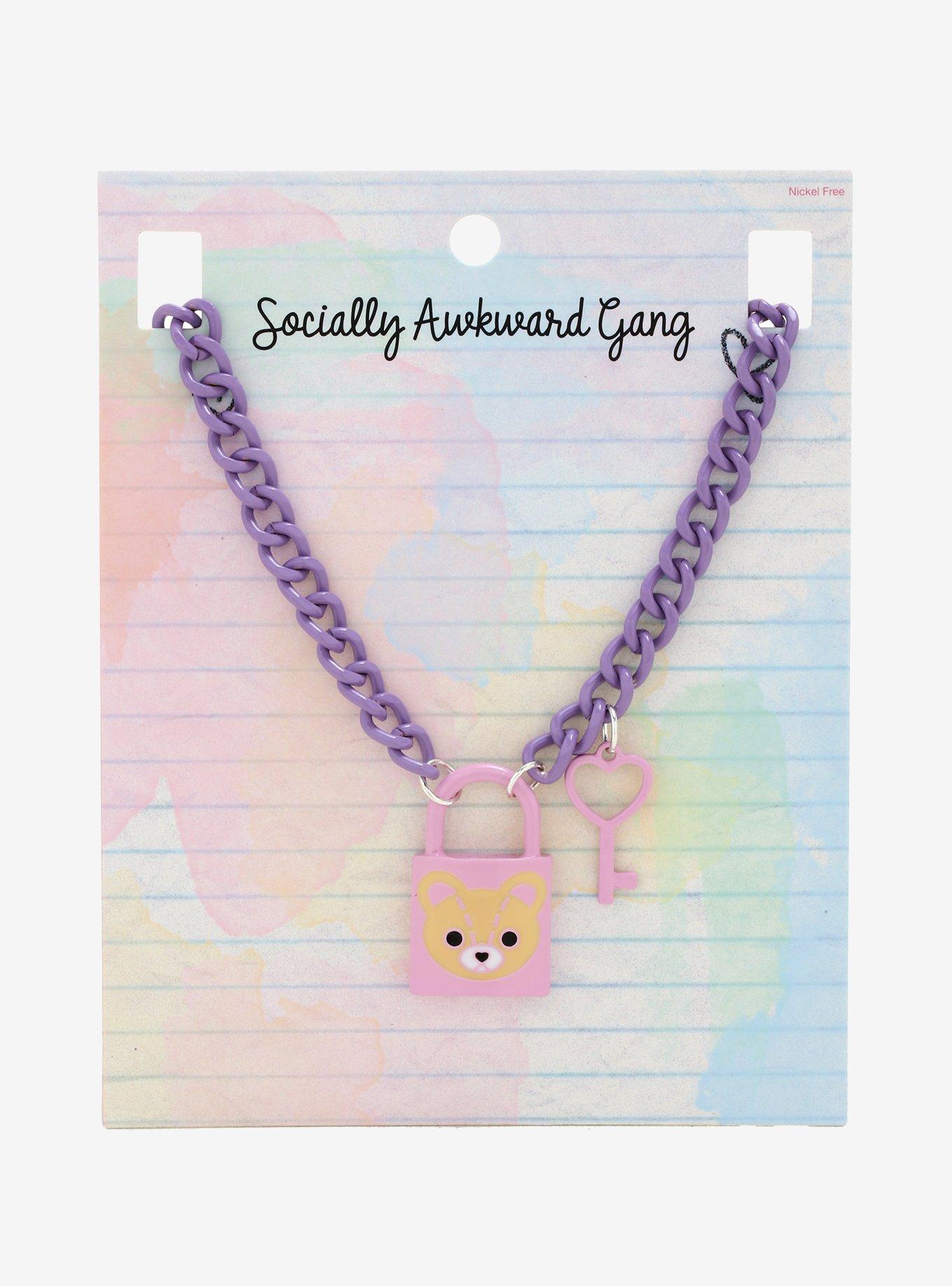 Teddy Bear Padlock Necklace | Hot Topic