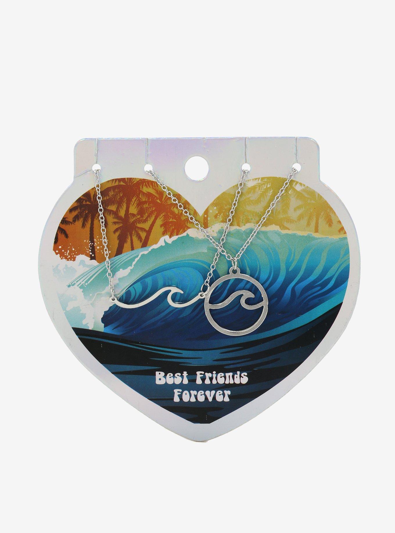Ocean Waves Best Friend Necklace Set, , alternate