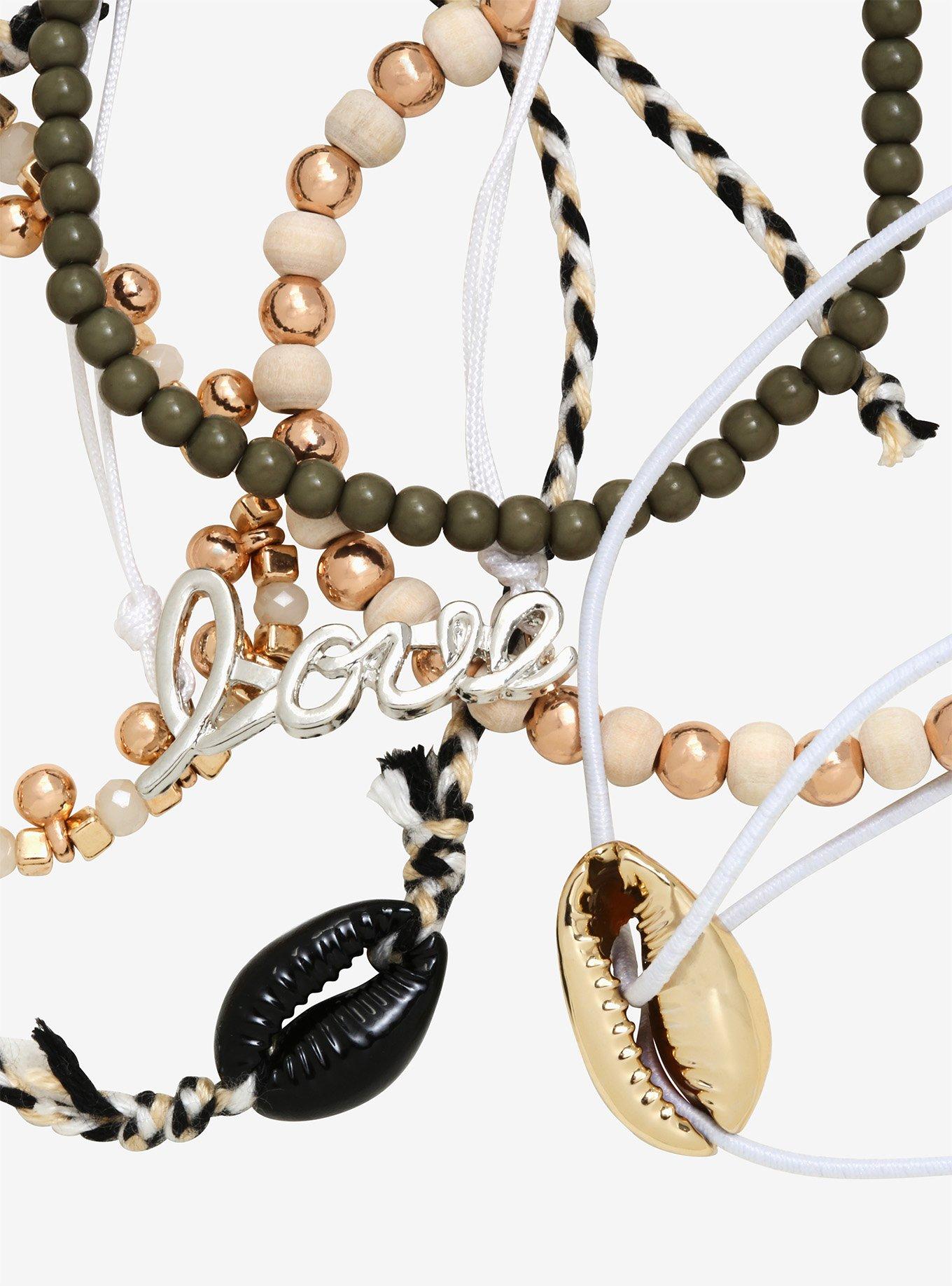 Cowry Shell Bracelet Set, , alternate