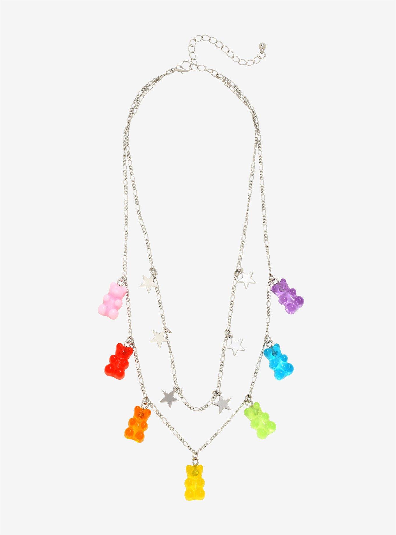 Candy Bear Star Layered Necklace, , alternate