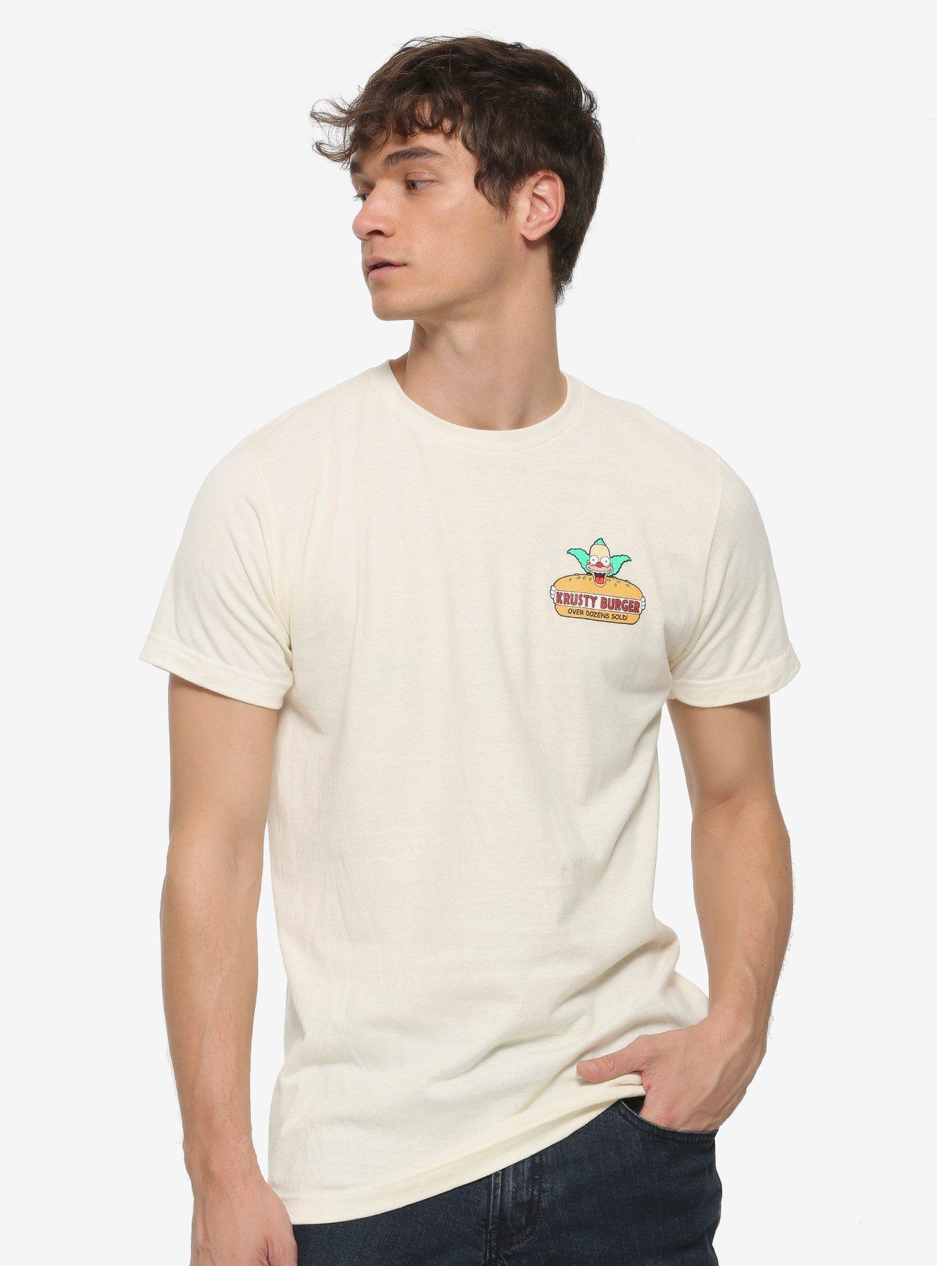 The Simpsons Krusty Burger Menu T-Shirt, TAN/BEIGE, alternate