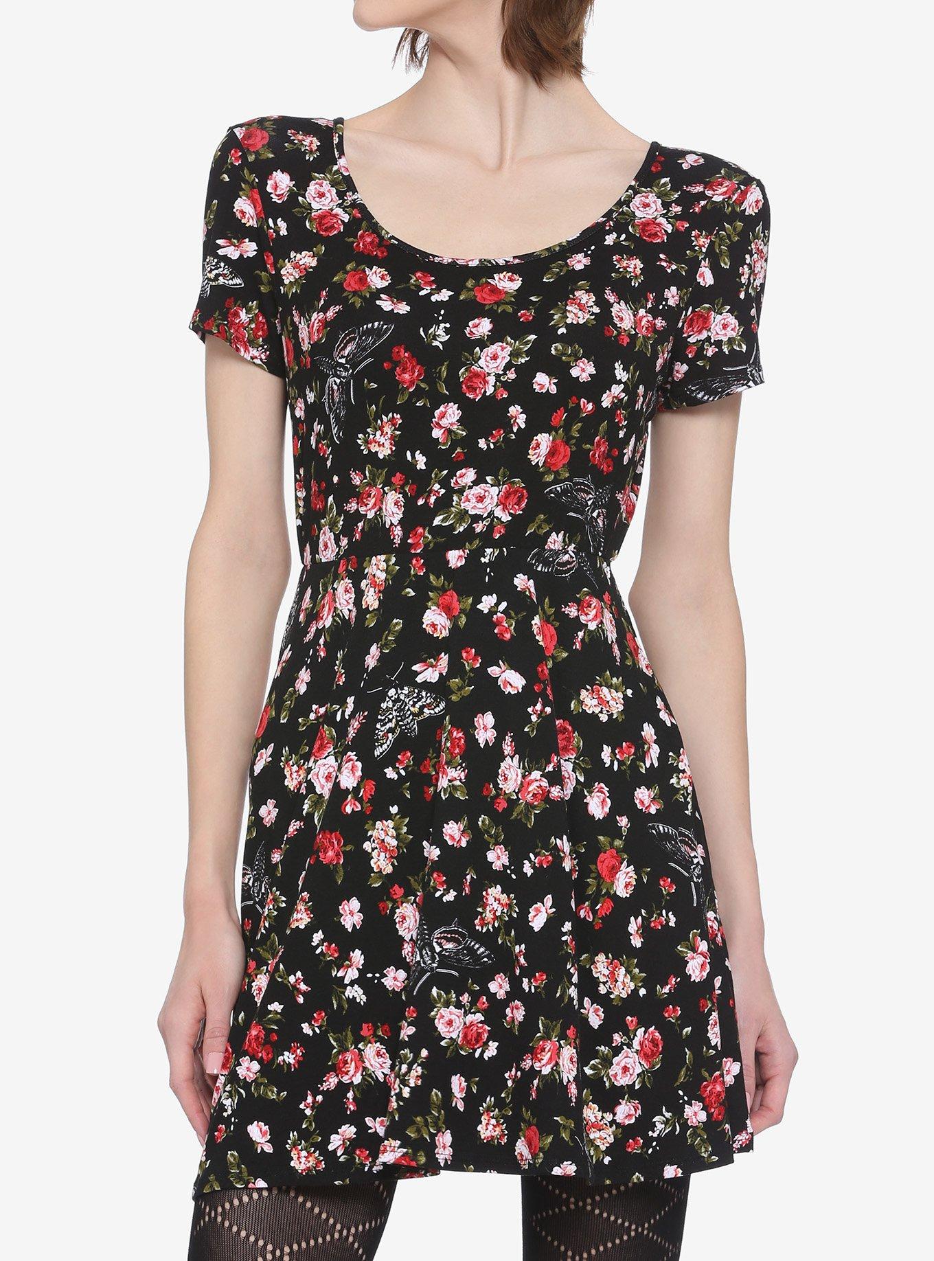 Moth & Rose Strappy Dress, FLORAL, alternate