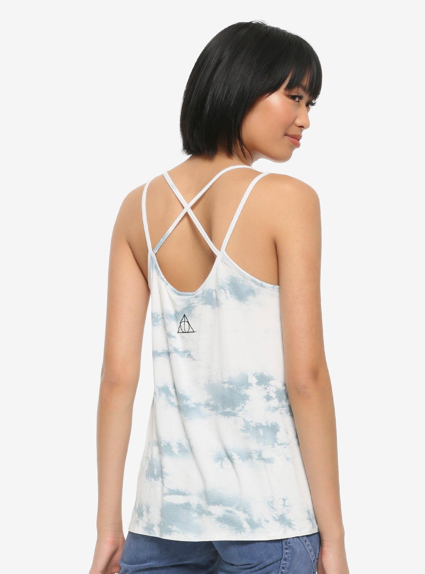 Harry Potter Deathly Hallows Lily Girls Strappy Tank Top, WHITE, alternate