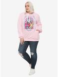 Disney Beauty And The Beast Stained Glass Girls Hoodie Plus Size, MULTI, alternate