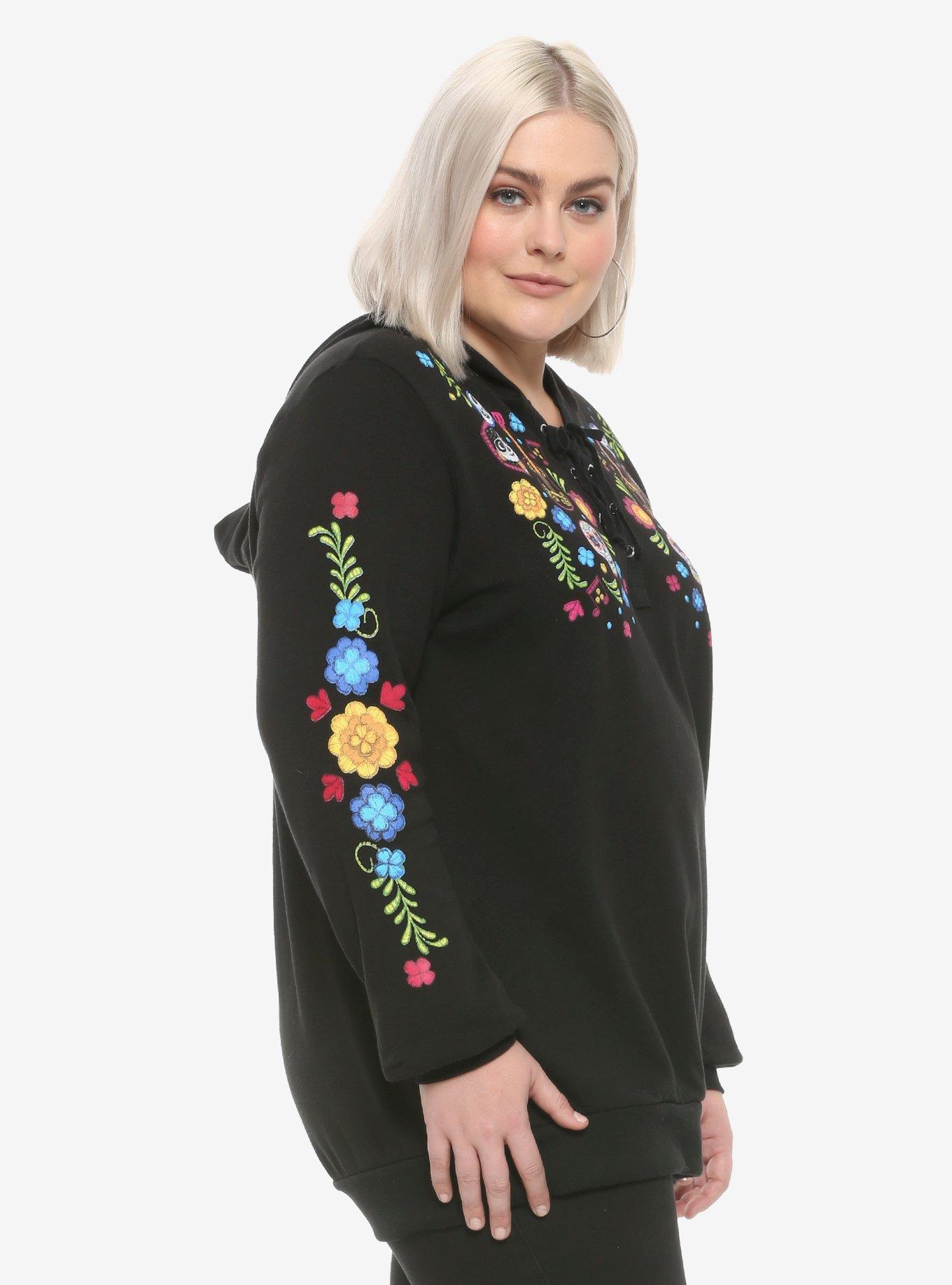 Disney Pixar Coco Lace-Up Girls Hoodie Plus Size, MULTI, alternate