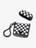 Black & White Checkered i7 Mini Earbuds Silicone Case, , alternate