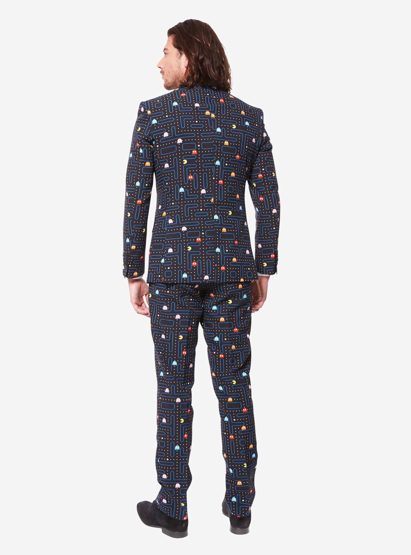 PAC-MAN Men's Suit, BLUE BLACK, alternate