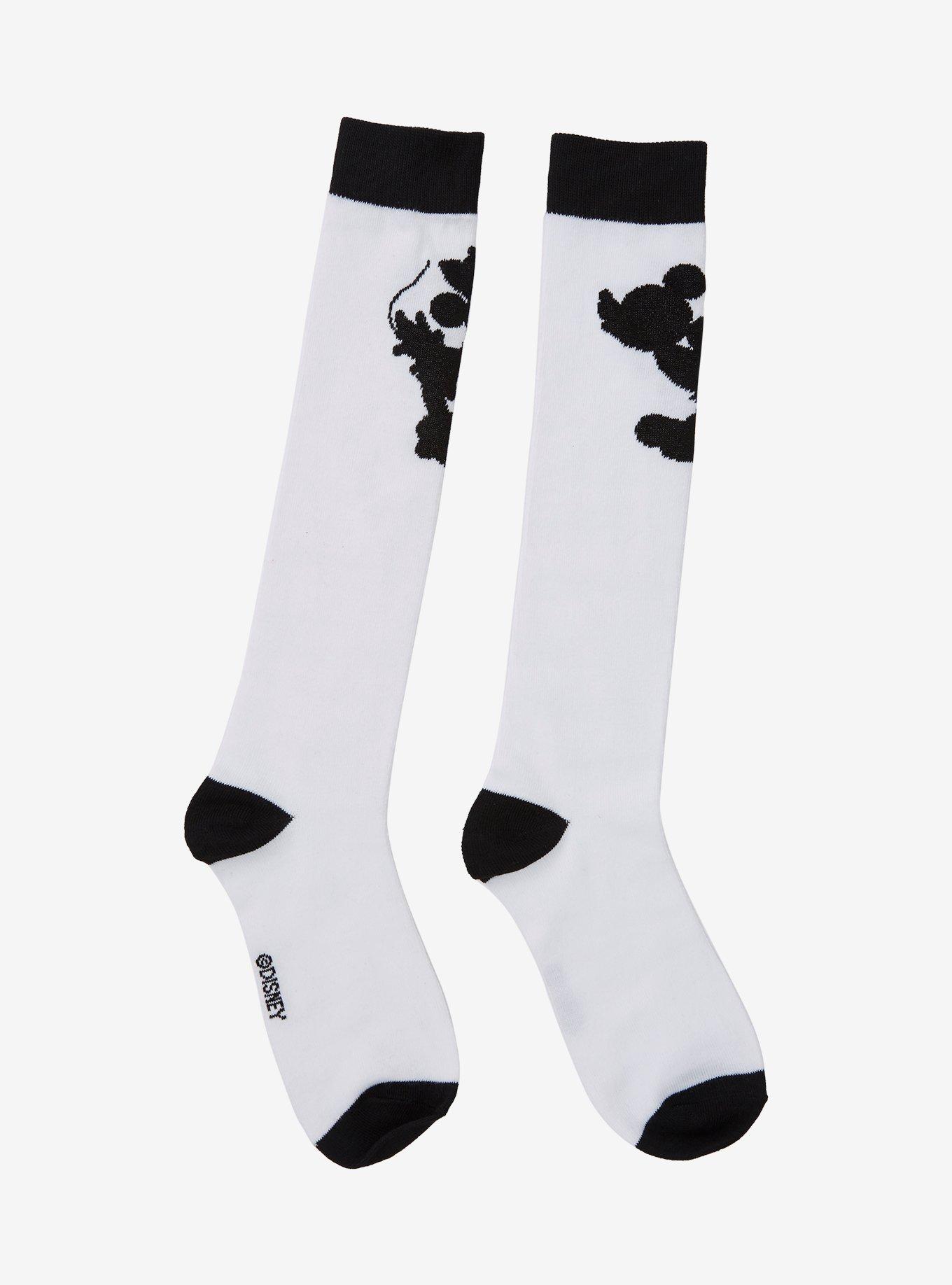 Disney Mickey Mouse Minnie Mouse Kiss Knee-High Socks, , alternate